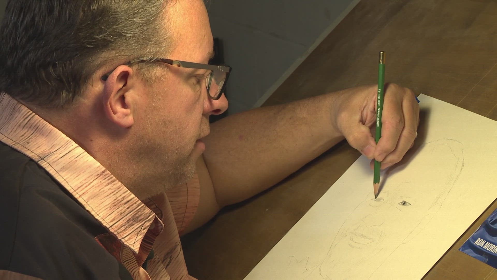 One artist in Mahoning County is crafting portraits to commemorate the lives lost in the Maine mass shooting. He's hoping it will help heal the families.
