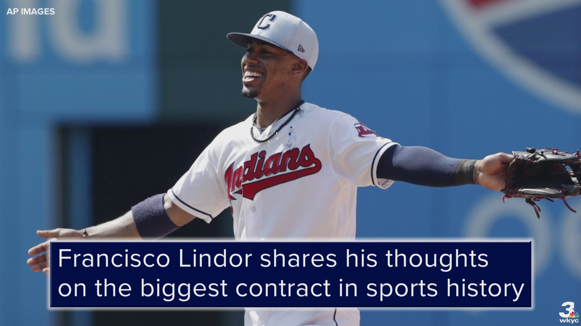On the same day Los Angeles Angels outfielder Mike Trout signed his record-breaking extension, Cleveland Indians shortstop Francisco Lindor shared his thoughts on the biggest contract in sports history.