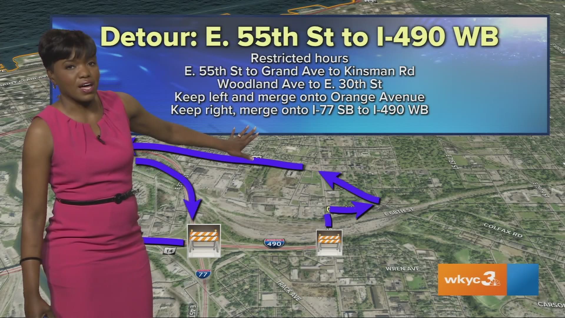 May 1, 2019: Our own traffic expert, Danielle Wiggins, has a detailed explanation of the best detours you can take when I-490 is closed in Cleveland for the next two years.