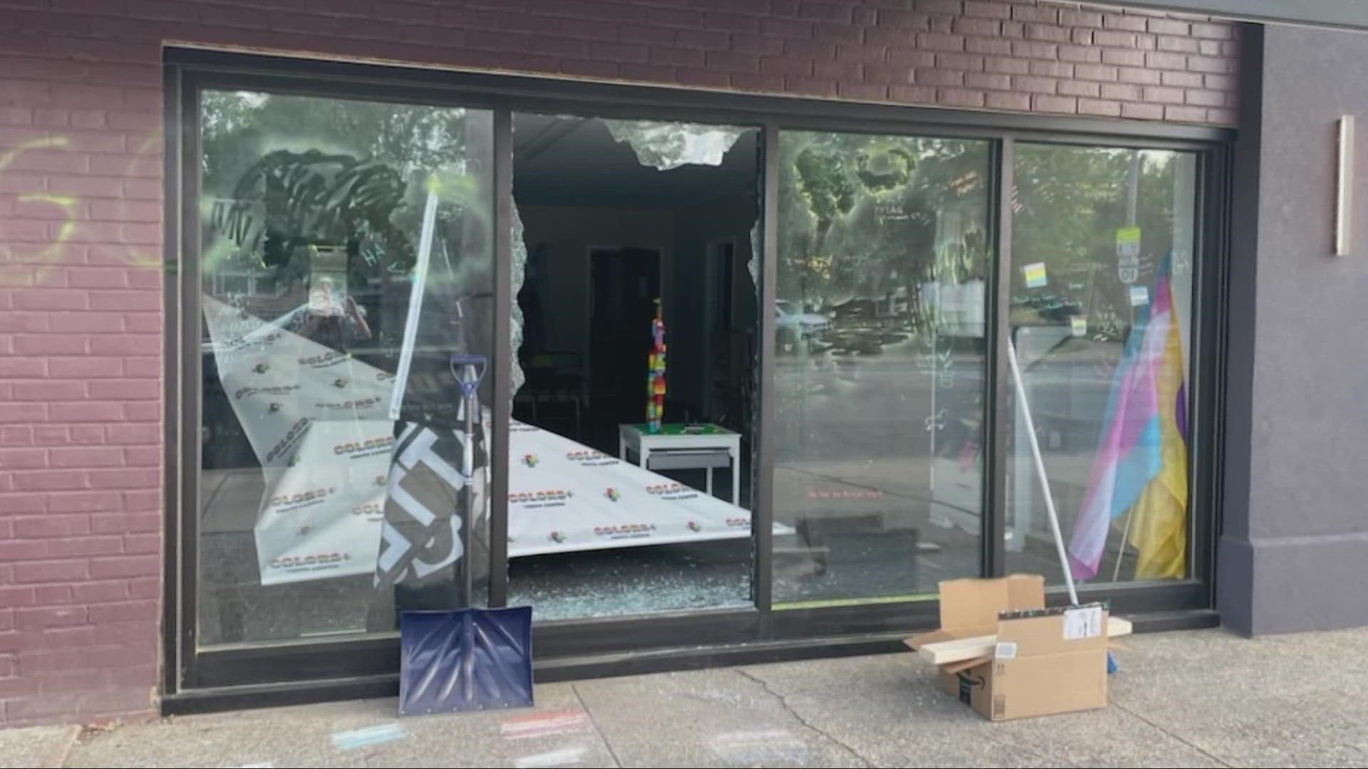 Founders shared images with 3News of the damage at Colors+ Youth Center.