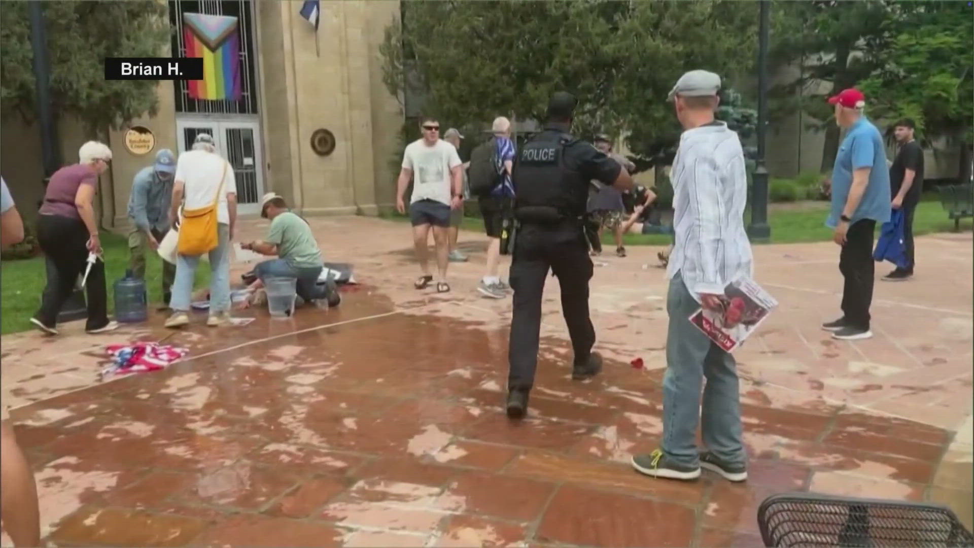 Twelve people were injured and the FBI described the violence as a “targeted terror attack.”