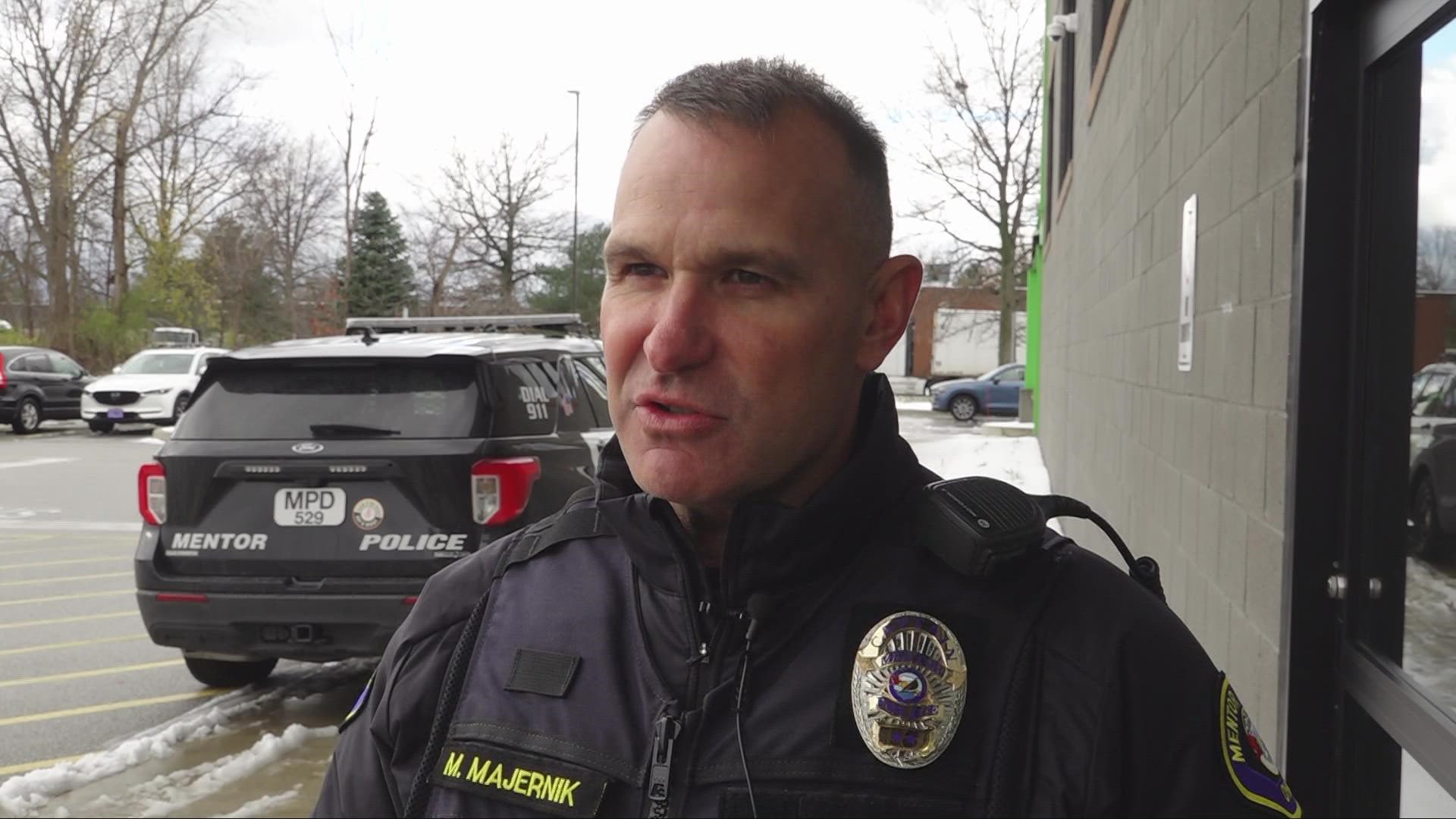 Mentor Police Captain Mike Majernik has a message for holiday shoppers in Northeast Ohio, "If you plan on stealing, don't come to Mentor."