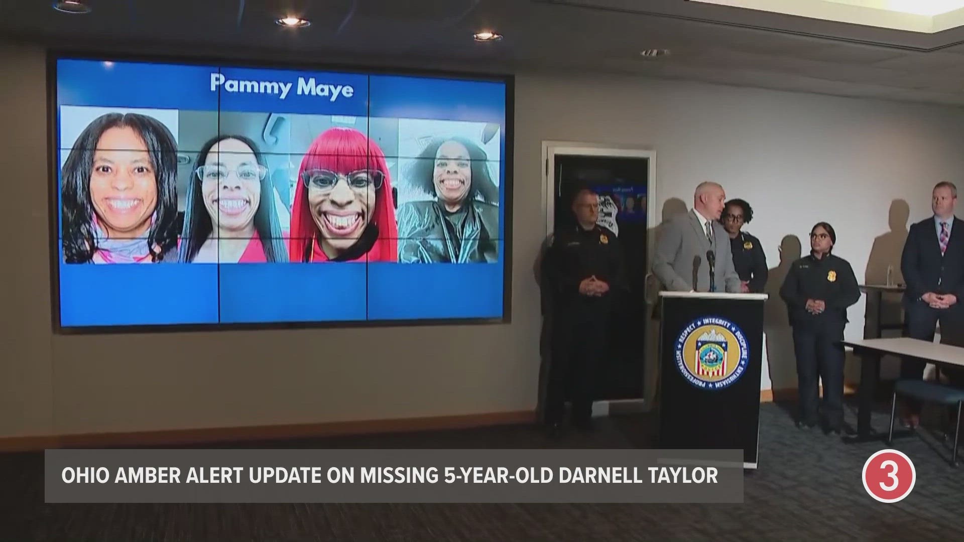 Columbus police say the suspect's vehicle was found in Brooklyn, but 5-year-old Darnell Taylor and the suspect — 48-year-old Pammy Maye — remain missing.