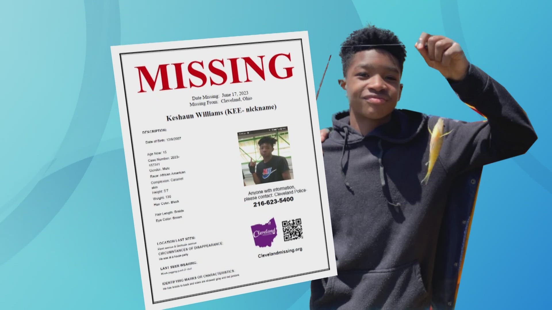 The search continues for missing Cleveland teen Keshaun Williams after an Amber Alert was issued last June.