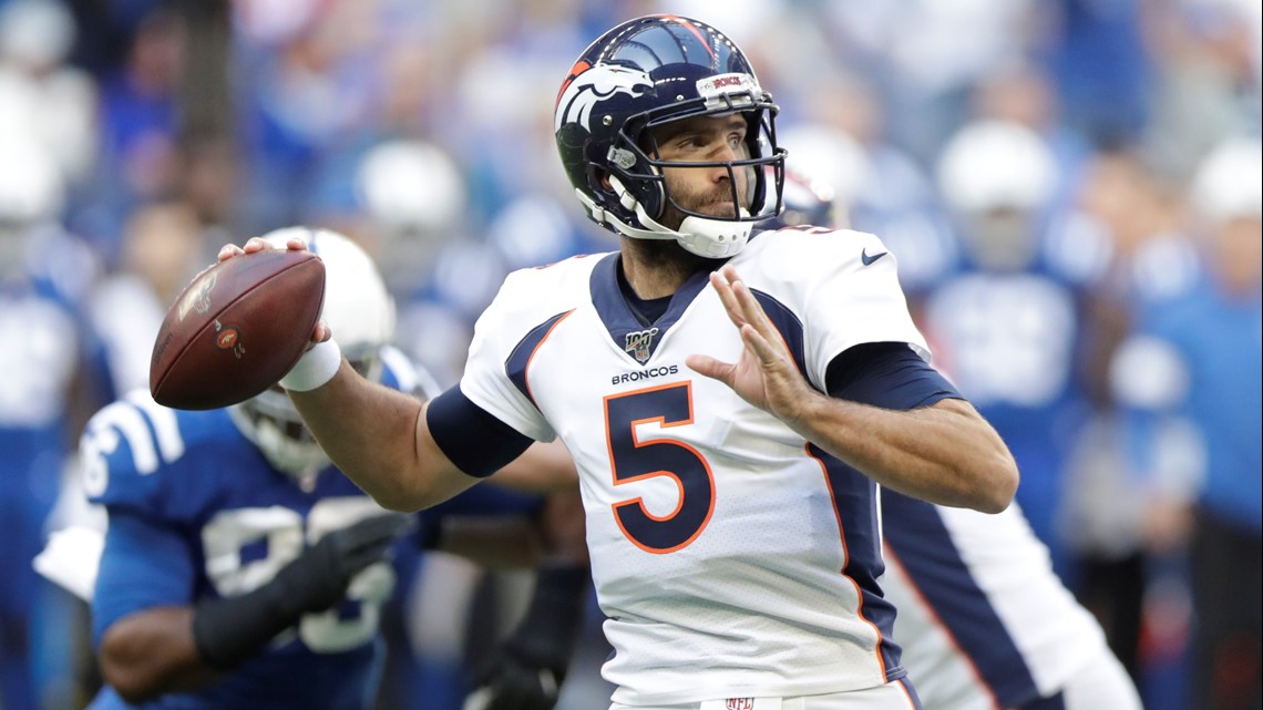 Joe Flacco won't play on Sunday — Here's what it means for the Broncos