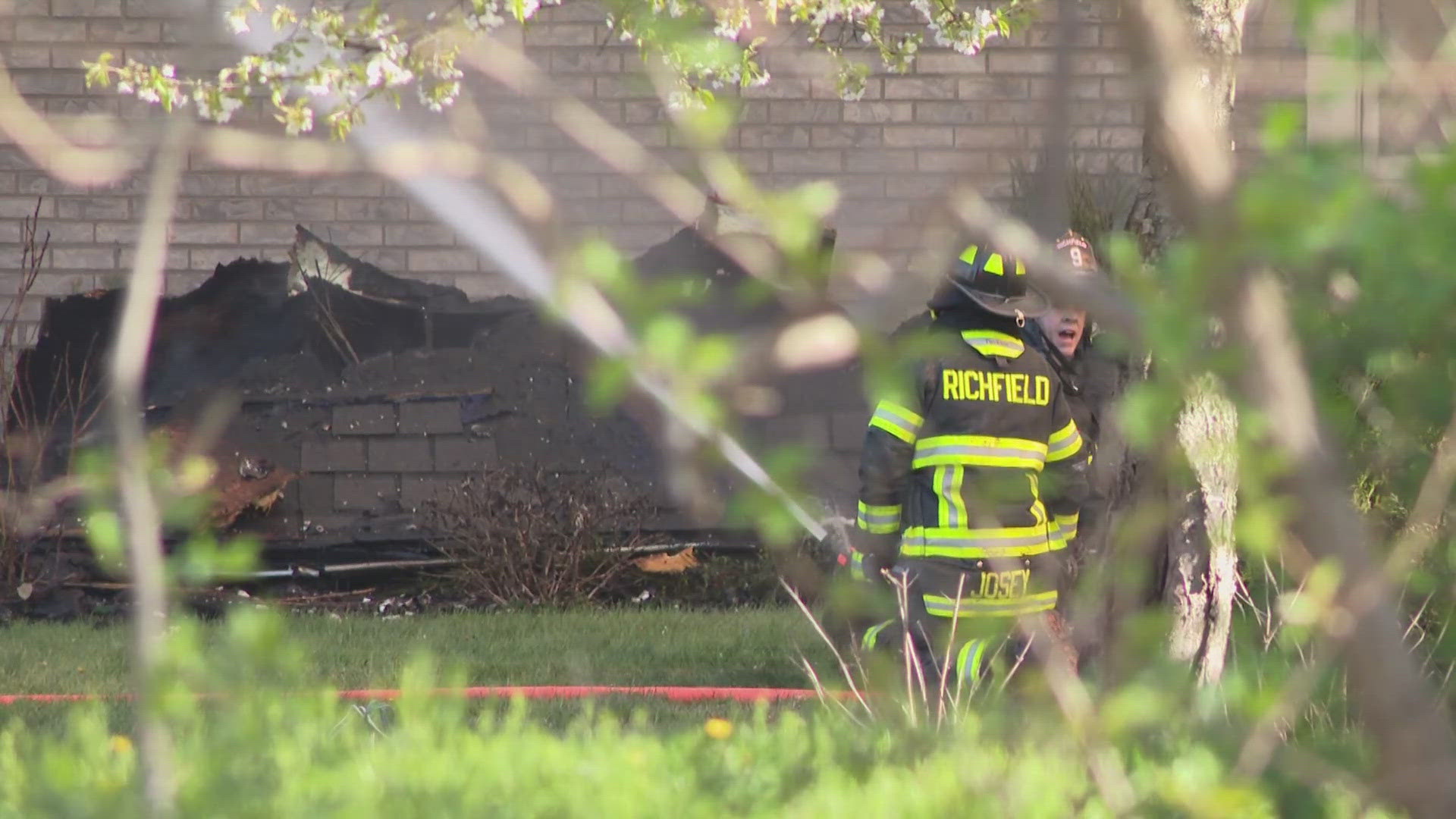 ​We're told the flames began around 7 a.m.