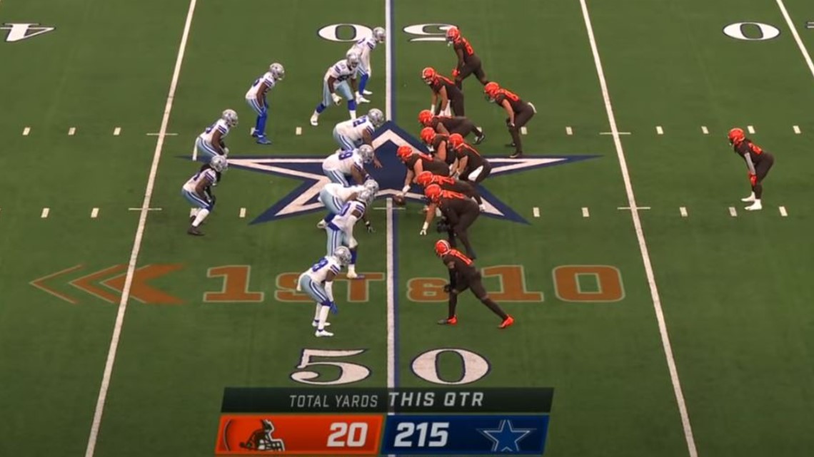 This somehow ended up an Odell Beckham Jr. touchdown as the Browns beat  Dallas in a wild 49-38 game