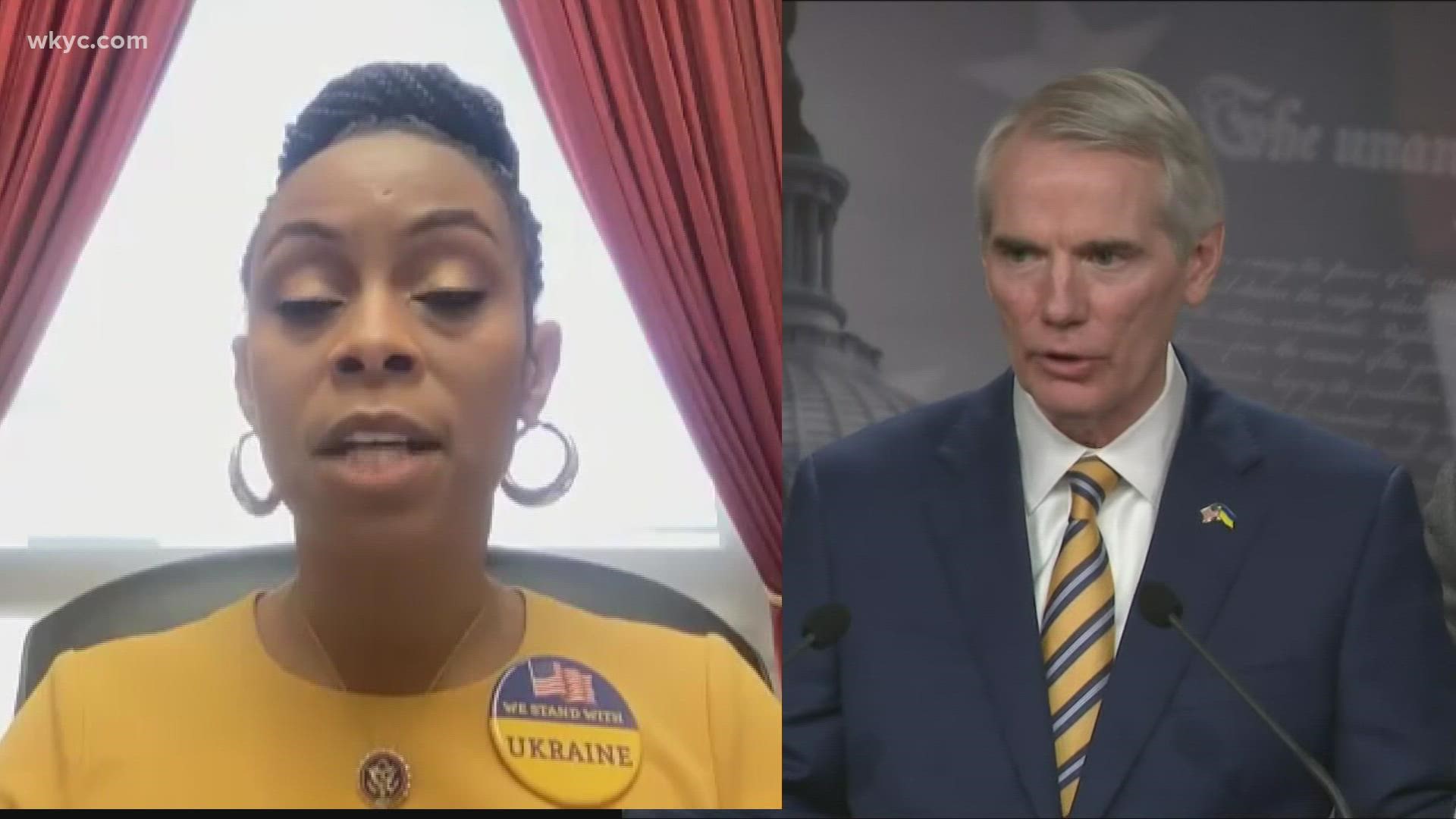 Zelenskyy spoke to members of Congress in a livestreamed address. Sen. Rob Portman and Rep. Shontel Brown gave reaction to the speech.