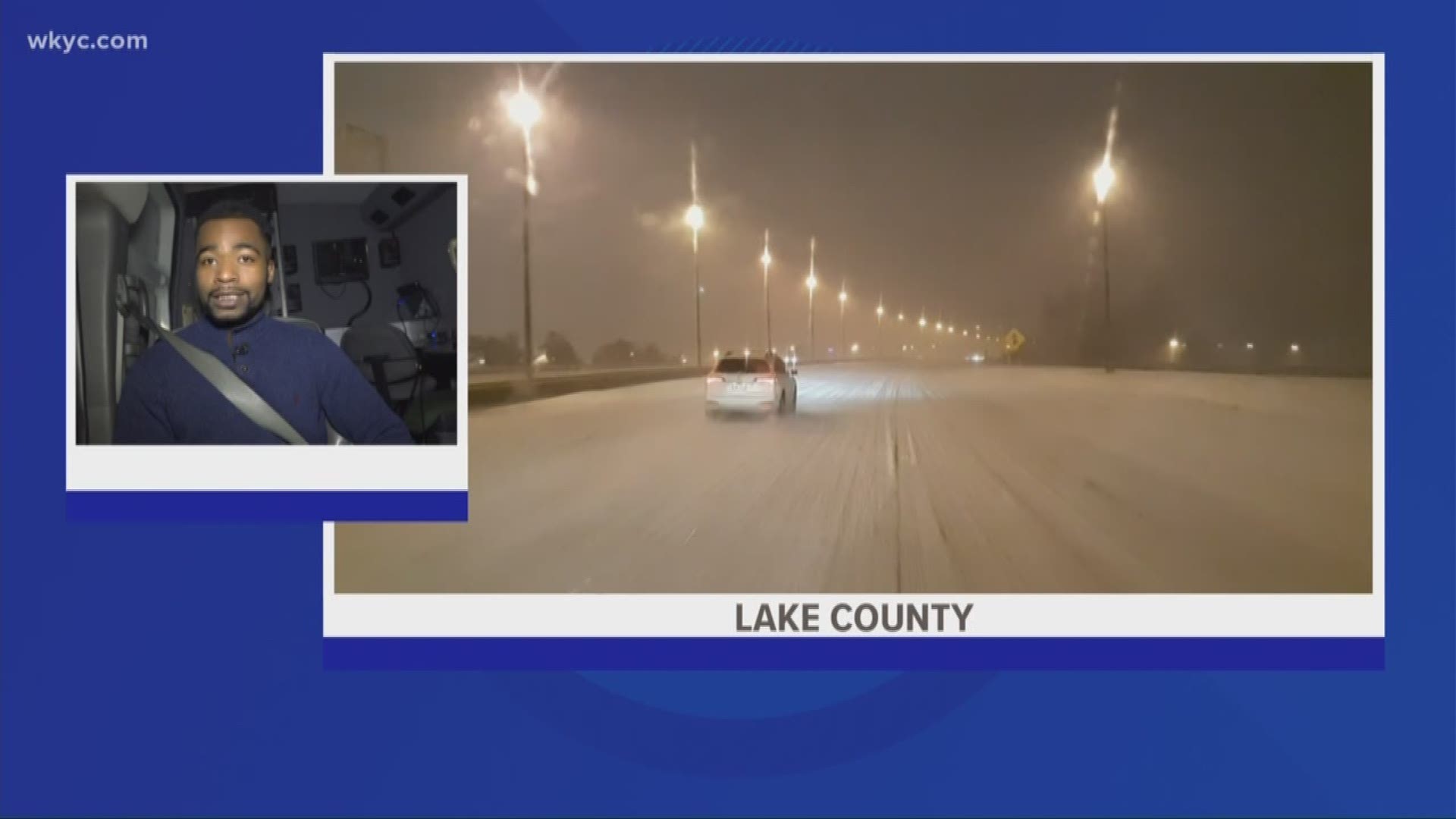Rugged road conditions on I-90 corridor in Lake and Cuyahoga County