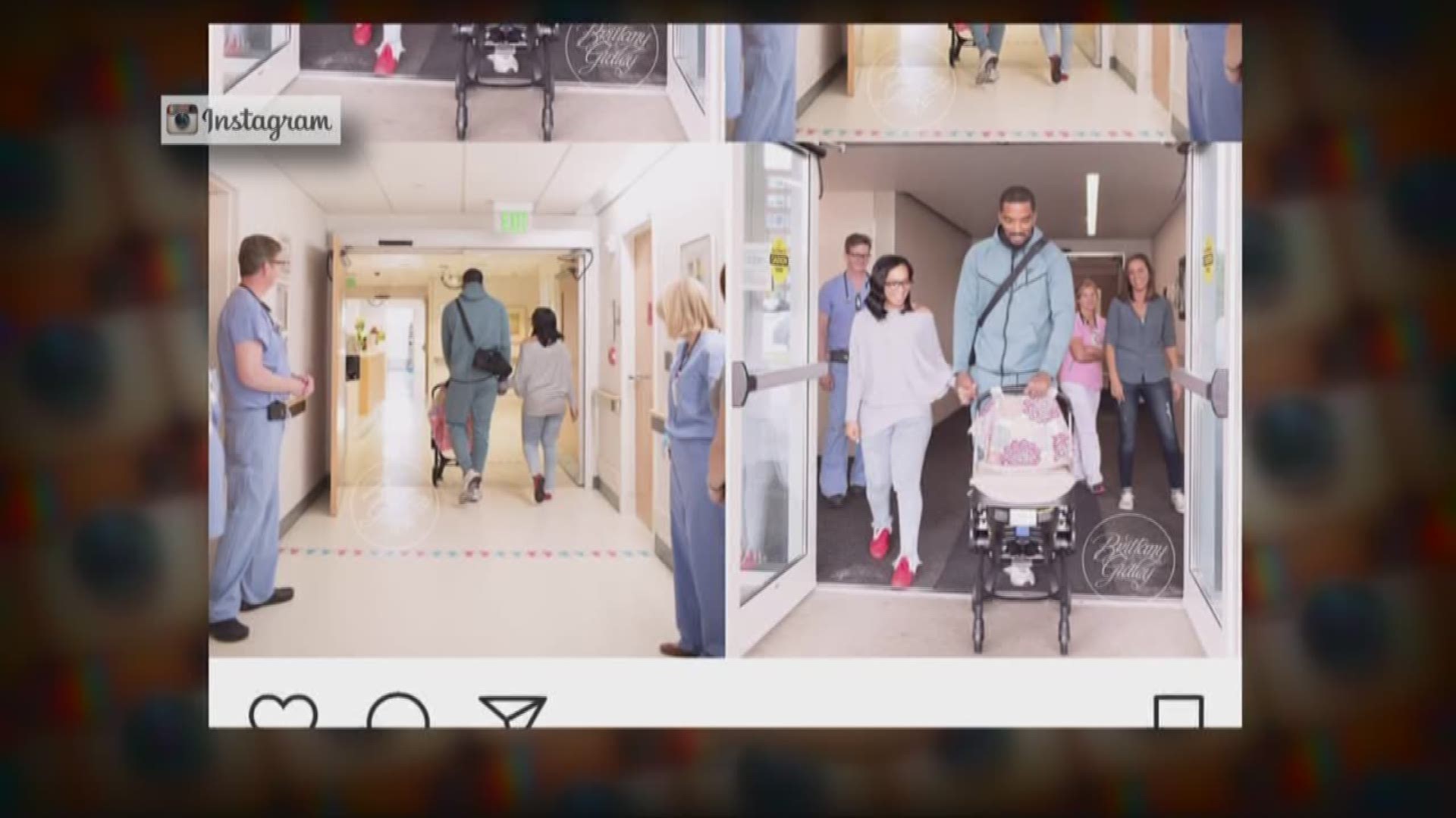 J.R. Smith and wife take preemie baby home