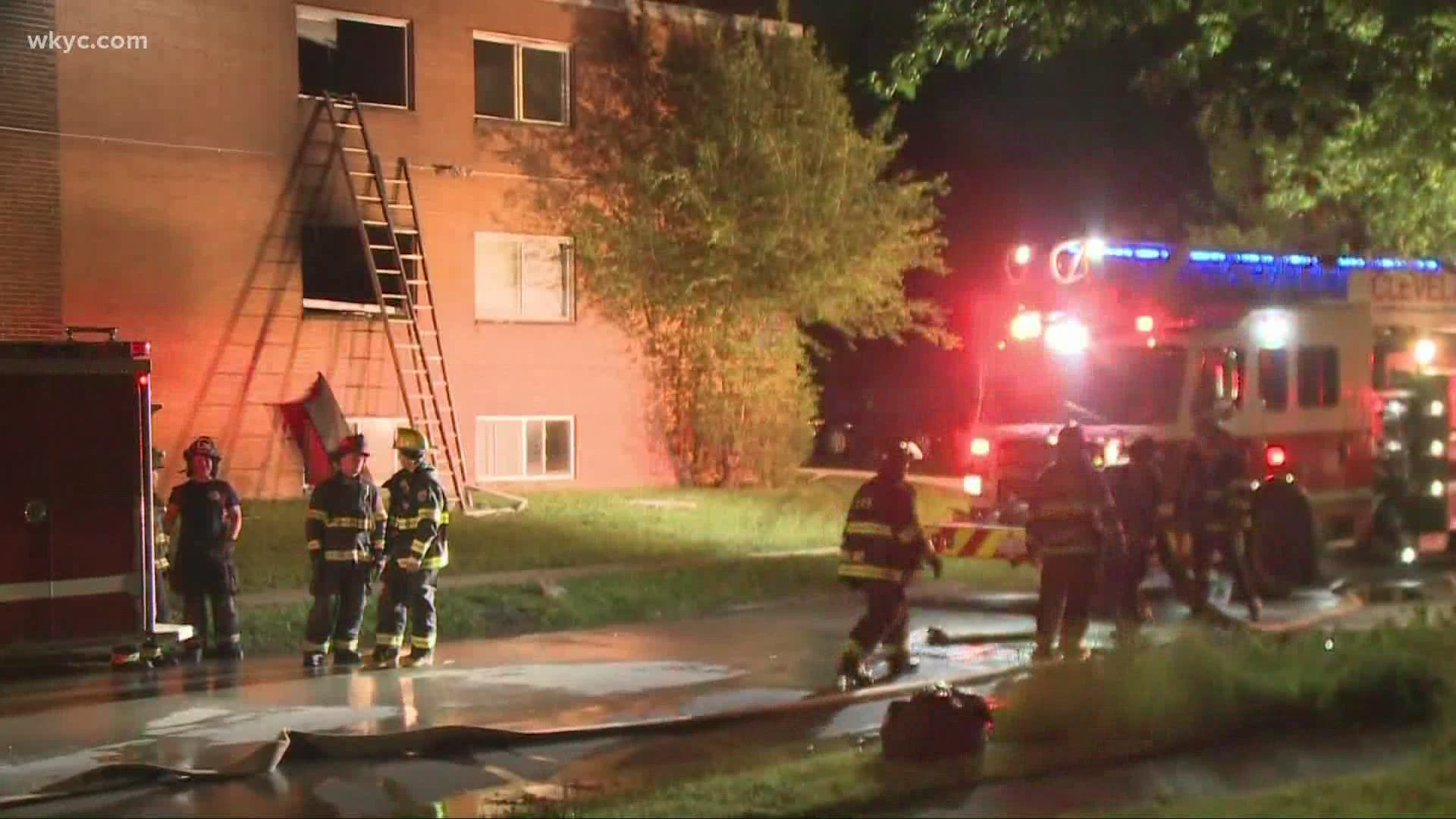June 11, 2020: The flames began around 3:30 a.m. at the Allen House apartments on E. 143rd Street.
