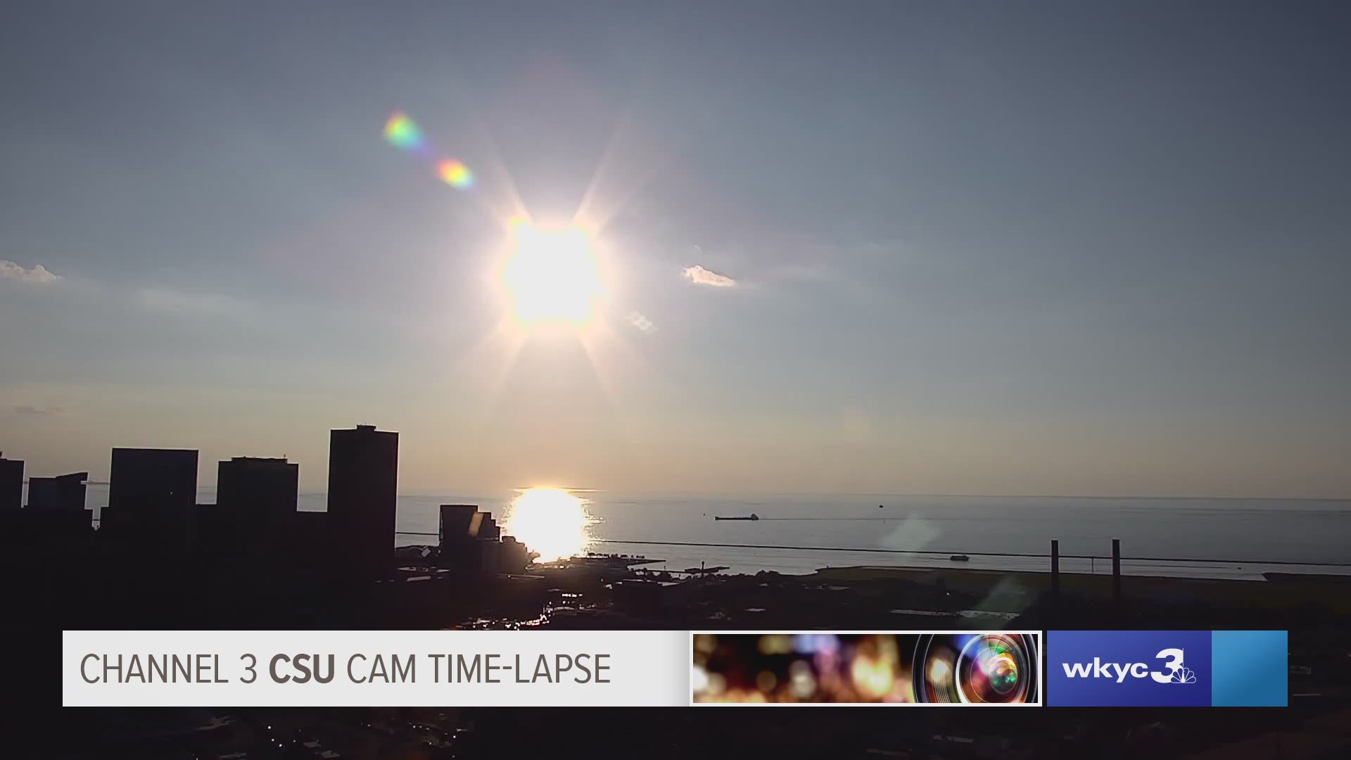 Tonight's Cleveland sunset time-lapse was a beauty from the Channel 3 CSU Cam. #3weather