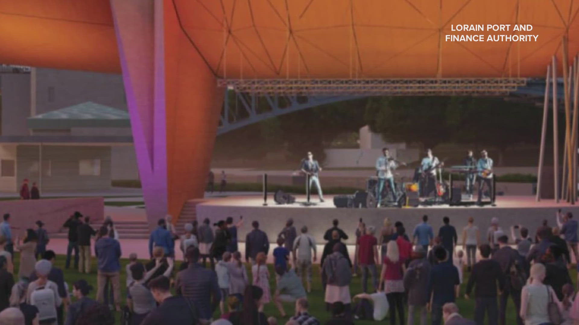 Planners say the bond is 'a significant milestone in the $10.9 million redevelopment effort that will create a permanent performance venue at Black River Landing.'
