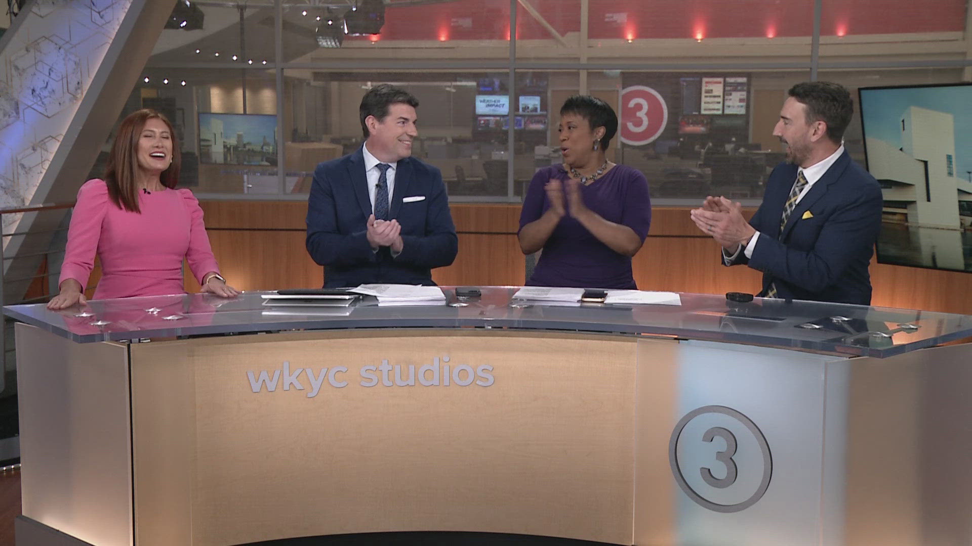 3News' Dave Chudowsky took a moment to welcome Brissa Bradfield to the "GO!" morning team.