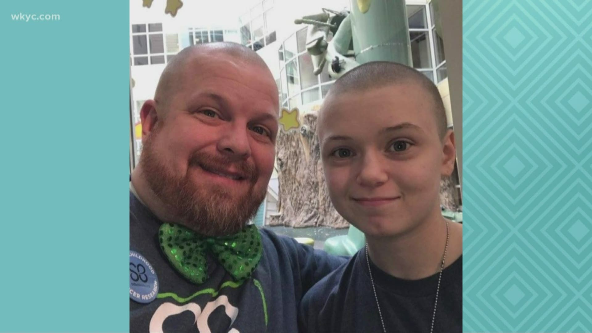 March 6, 2020: For Jeff Ford and his daughter, Rachel, shaving their heads has become a family tradition. It's part of the St. Baldrick's campaign.