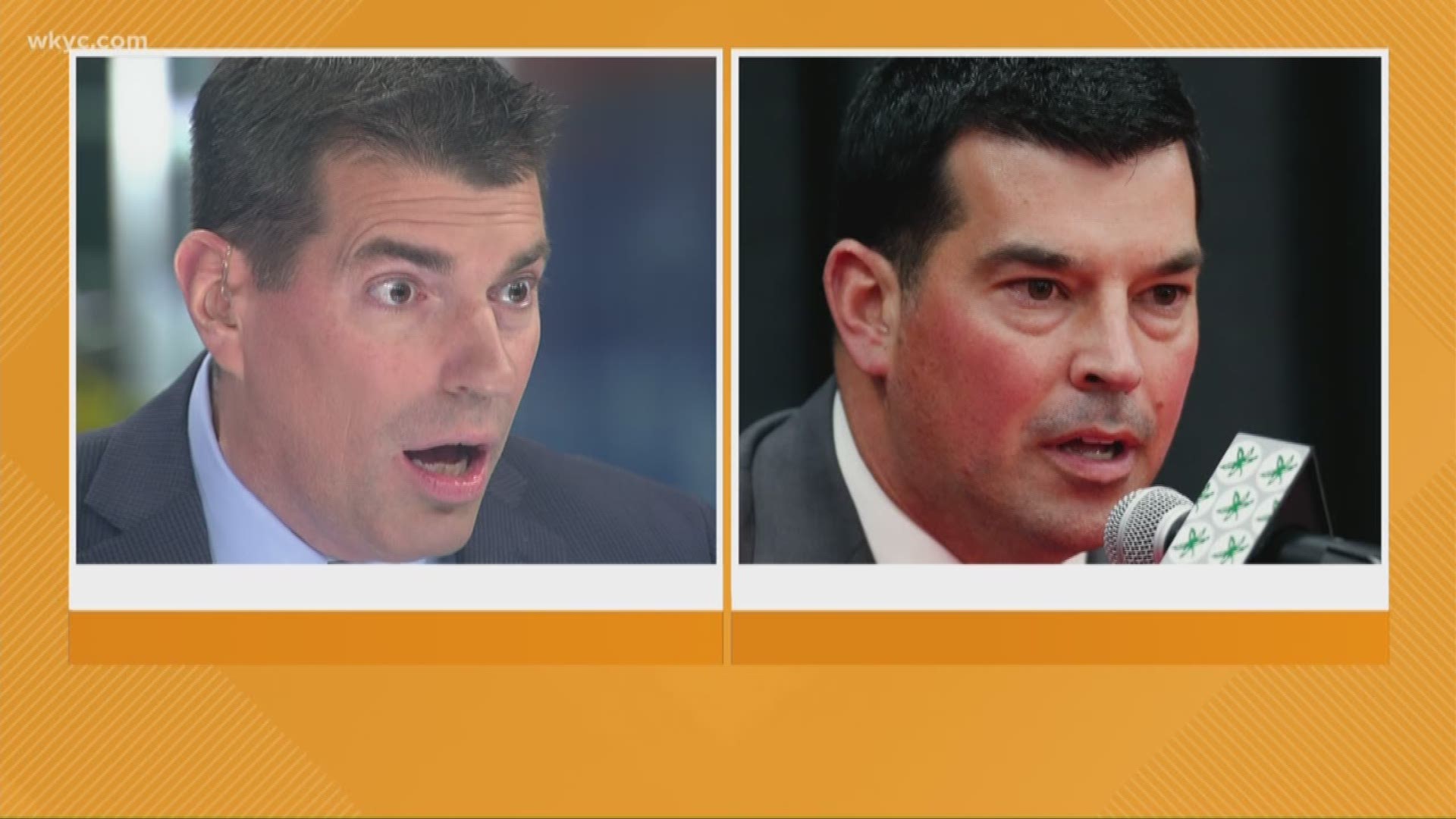 Dec. 5, 2018: Wait. Is that Dave Chudowsky or Ohio State coach Ryan Day? The two truly look so much alike.