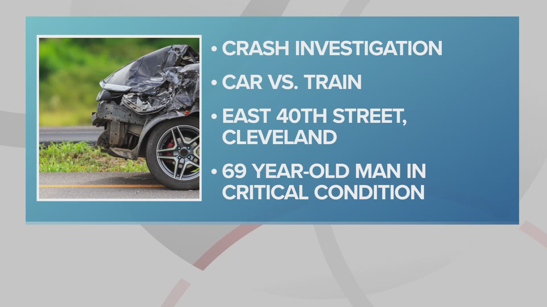 The crash happened around 6 a.m. Saturday on East 40th Street.