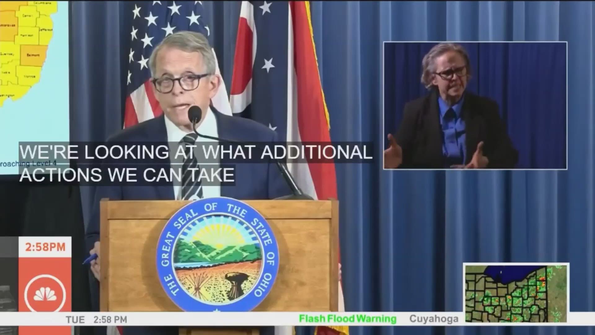 Ohio Gov. Mike DeWine is stressing the importance of wearing face coverings in public after issuing a mask order in seven counties of concern -- including Cuyahoga.