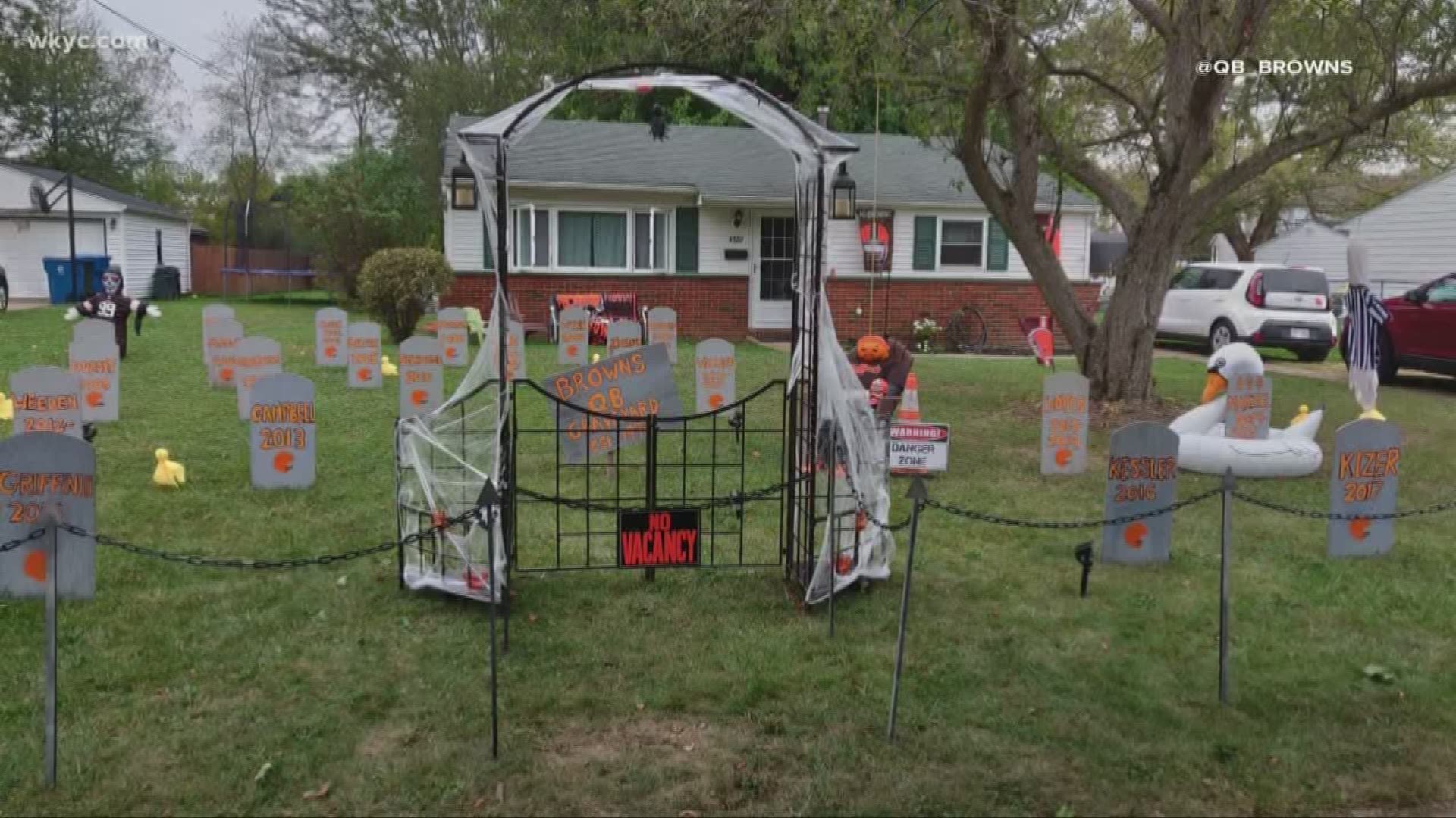 The Cleveland Browns QB graveyard is back for Halloween, but its creator has officially closed it, thanks to Baker Mayfield.
