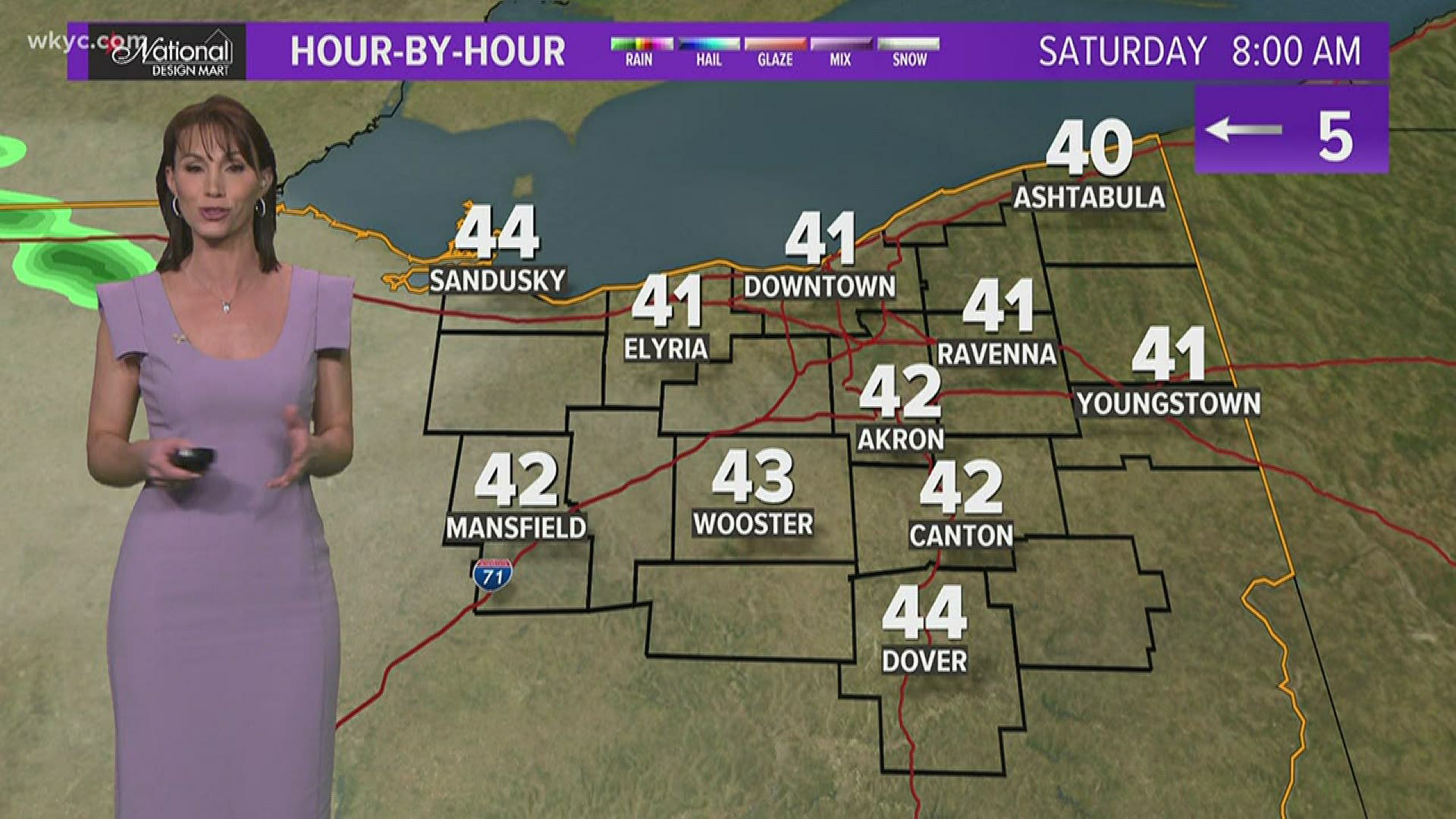 11 p.m. weather forecast for April 24, 2020