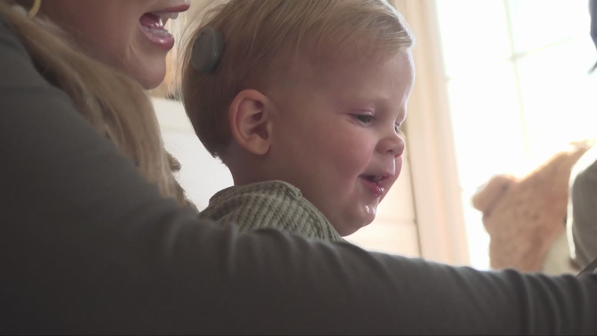 Corbin Lapso was just 8 months old when he underwent life-changing surgery for hearing loss.
