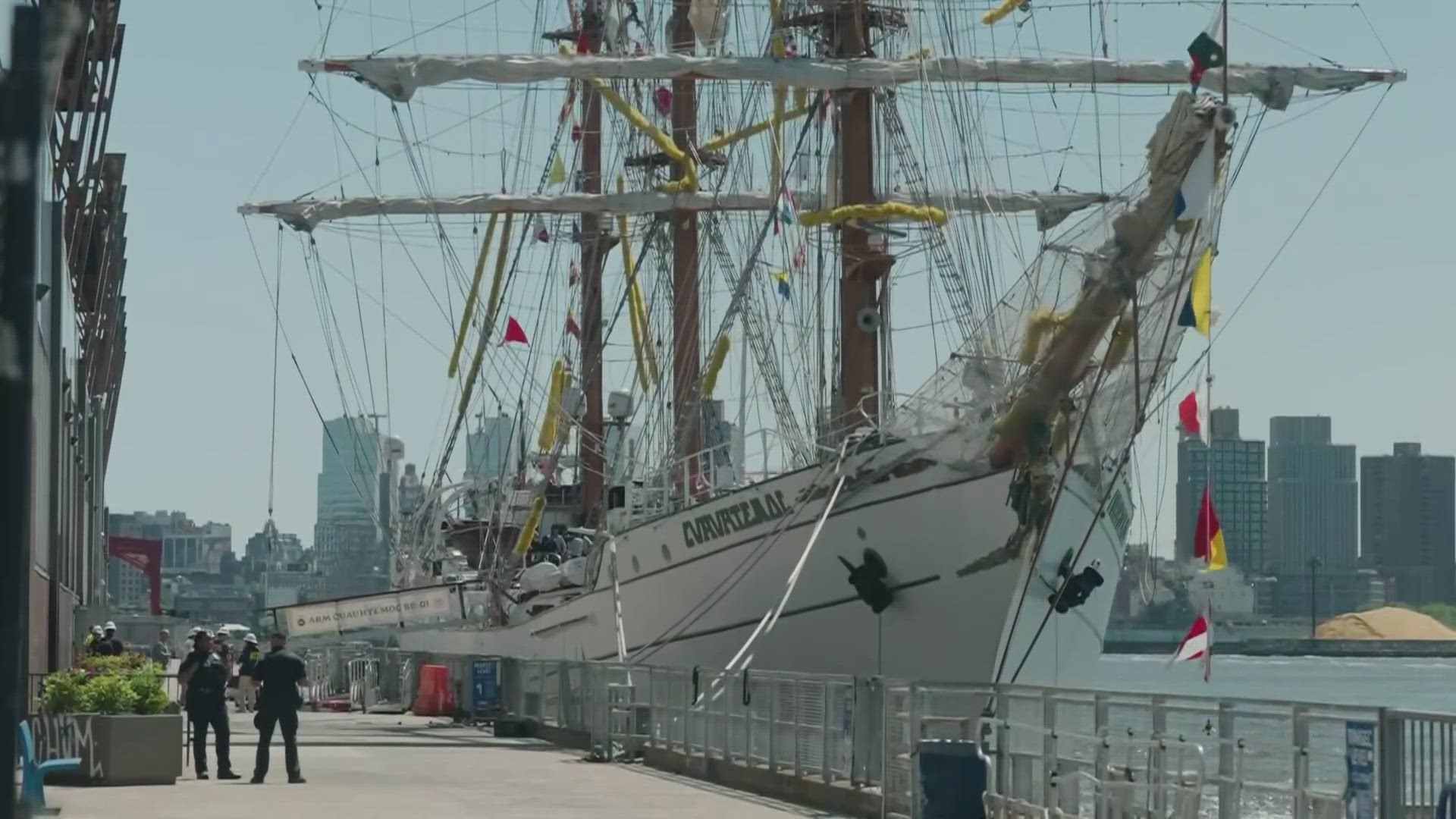The Brooklyn Bridge escaped major damage but at least 19 of the ship's 277 sailors needed medical treatment and two were killed, according to officials. 