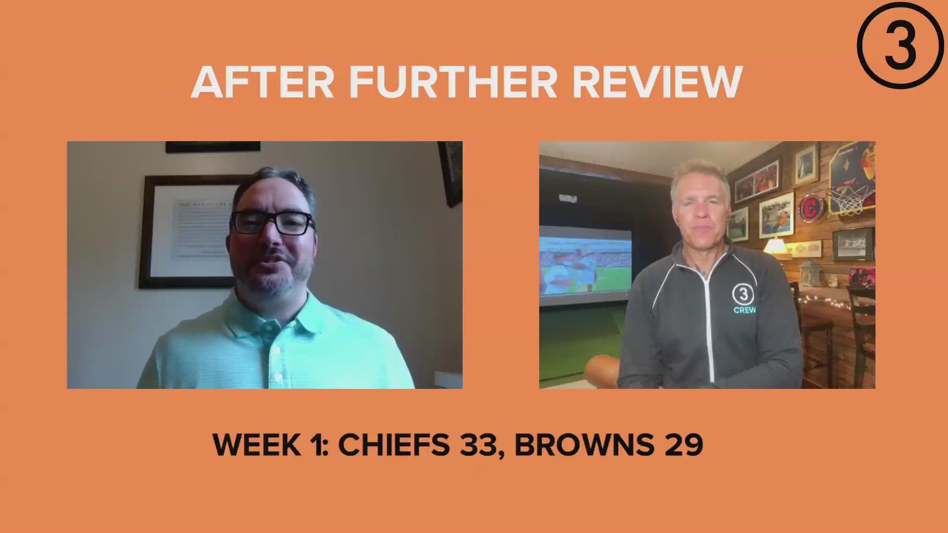 Jay and Dino analyze the key moments in the Browns' 33-29 loss to the Chiefs in Kansas City.