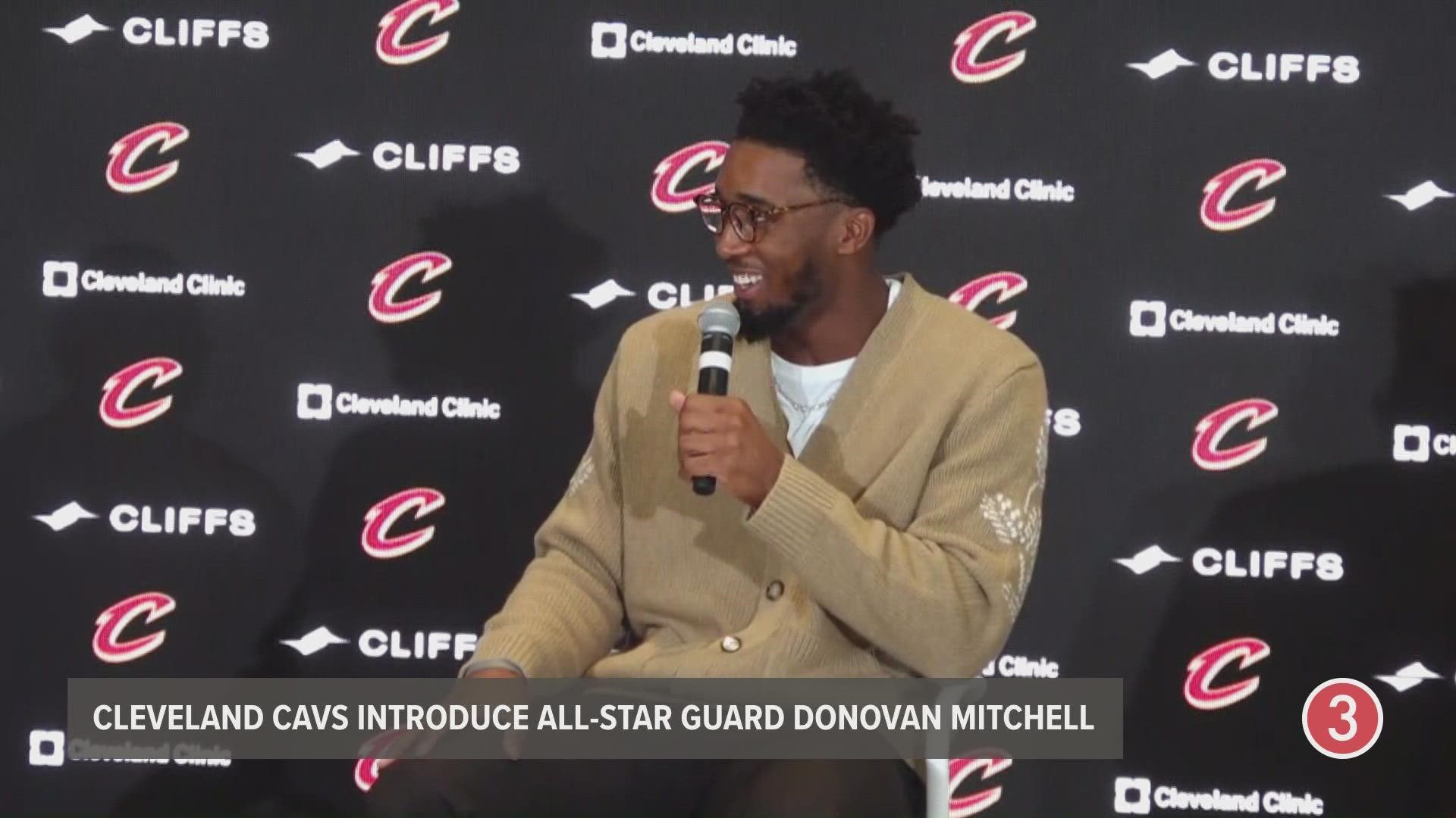 All-Star guard Donovan Mitchell shared what his reaction to being traded to the Cleveland Cavaliers was.