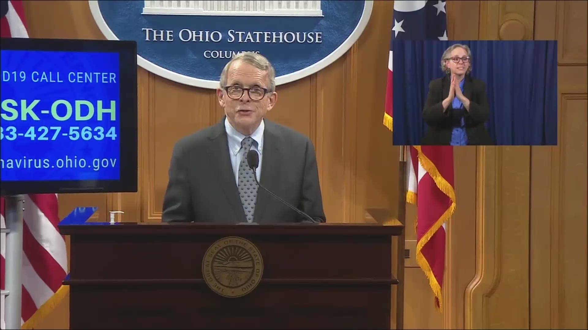 "The sad truth is that we've won the battle, it appears we've flattened the curve, but the monster is still out there," said DeWine.  Stay strong Ohio!