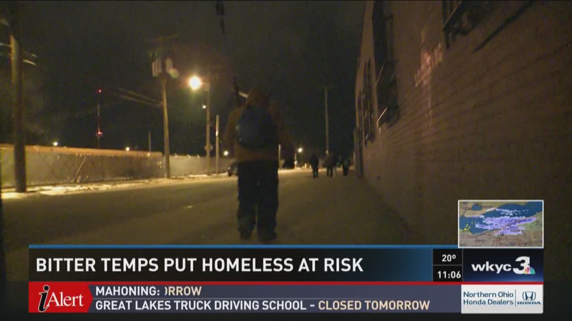 Bitter temps put homeless at risk