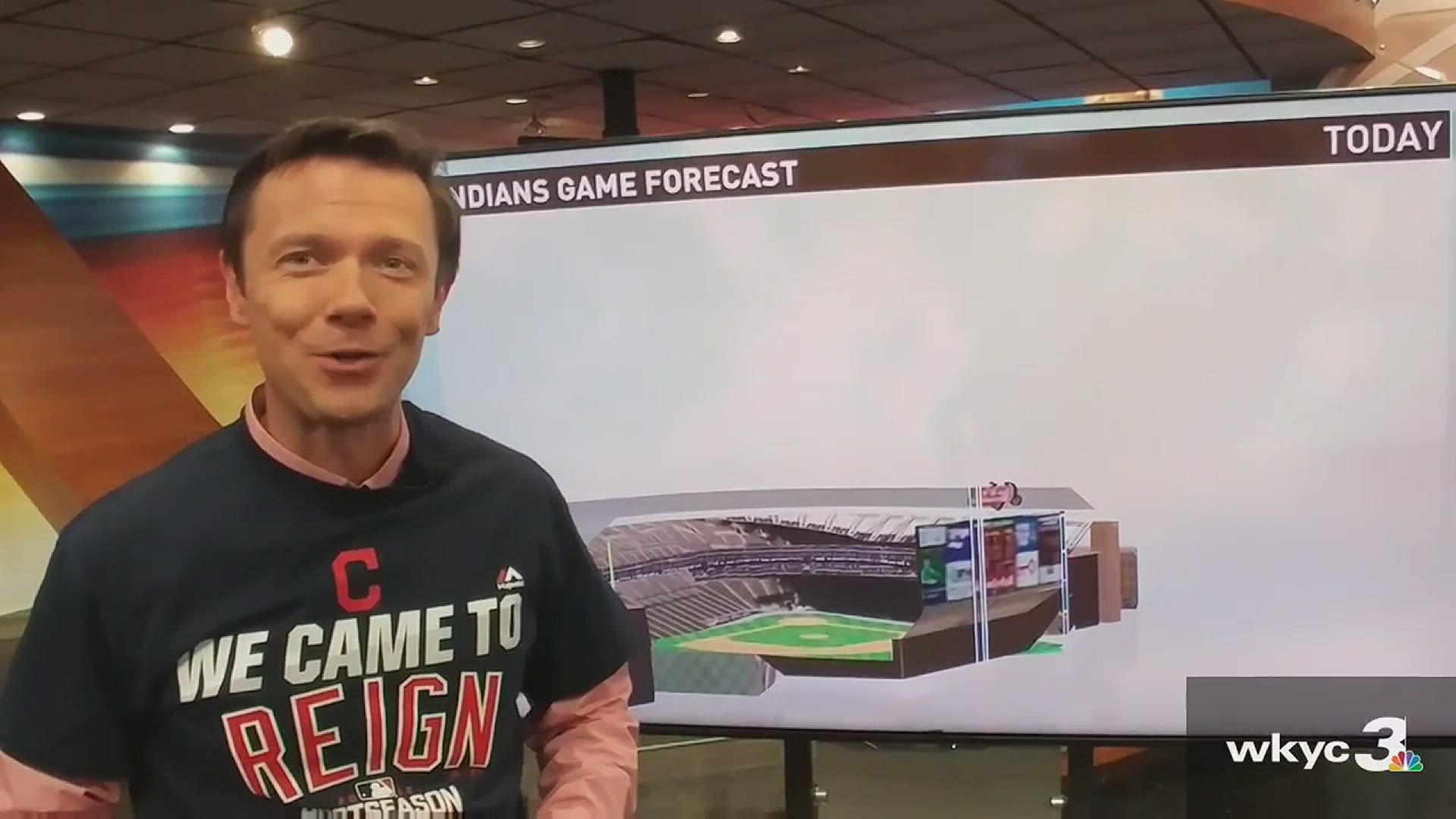 Oct. 6, 2016: Greg Dee takes a look at the weather outlook for the first postseason Indians game as the Tribe faces the Boston Red Sox.