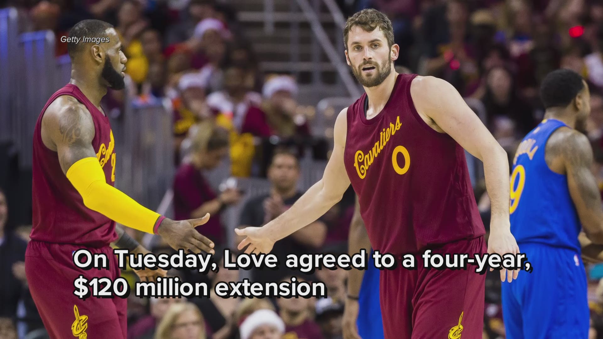 Kevin Love posts photo with former Cleveland Cavaliers teammate LeBron James