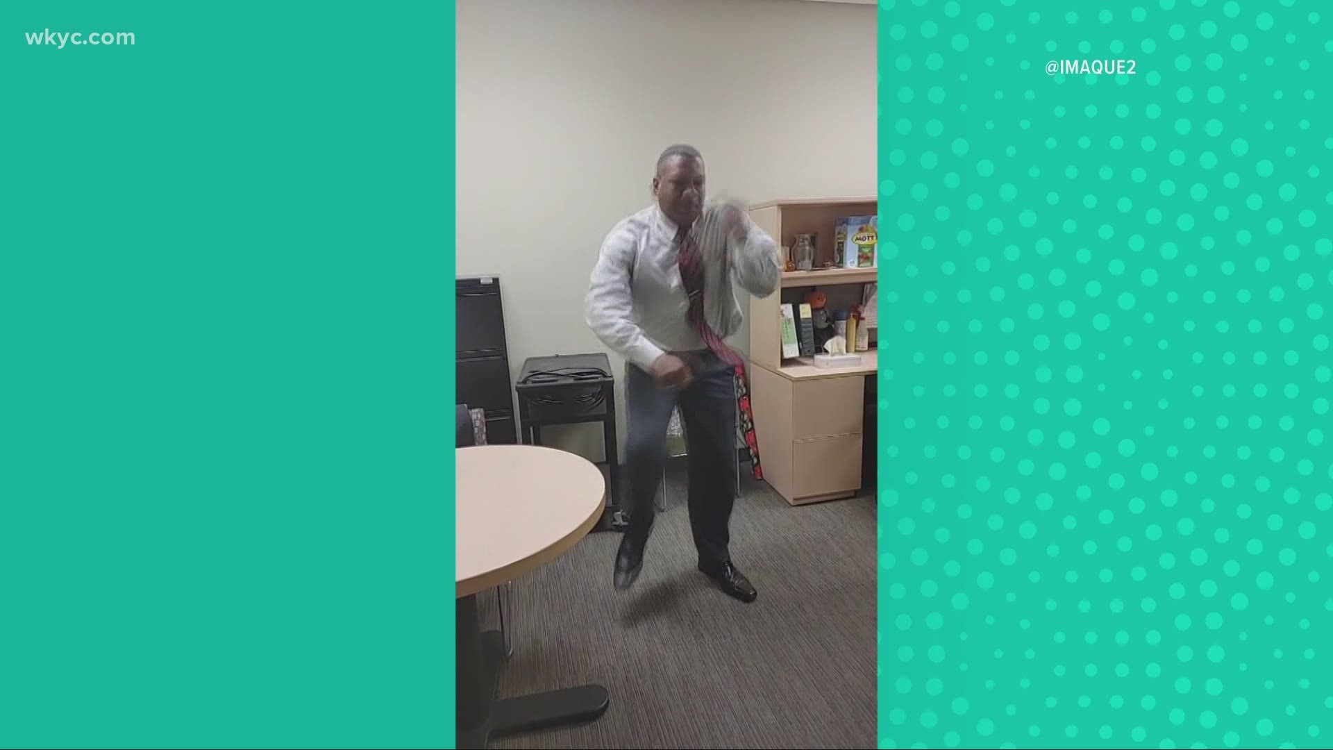 Check out tonight's 'Worth the Watch.'  A TikTok user posted this video of him dancing to everybody now at work.