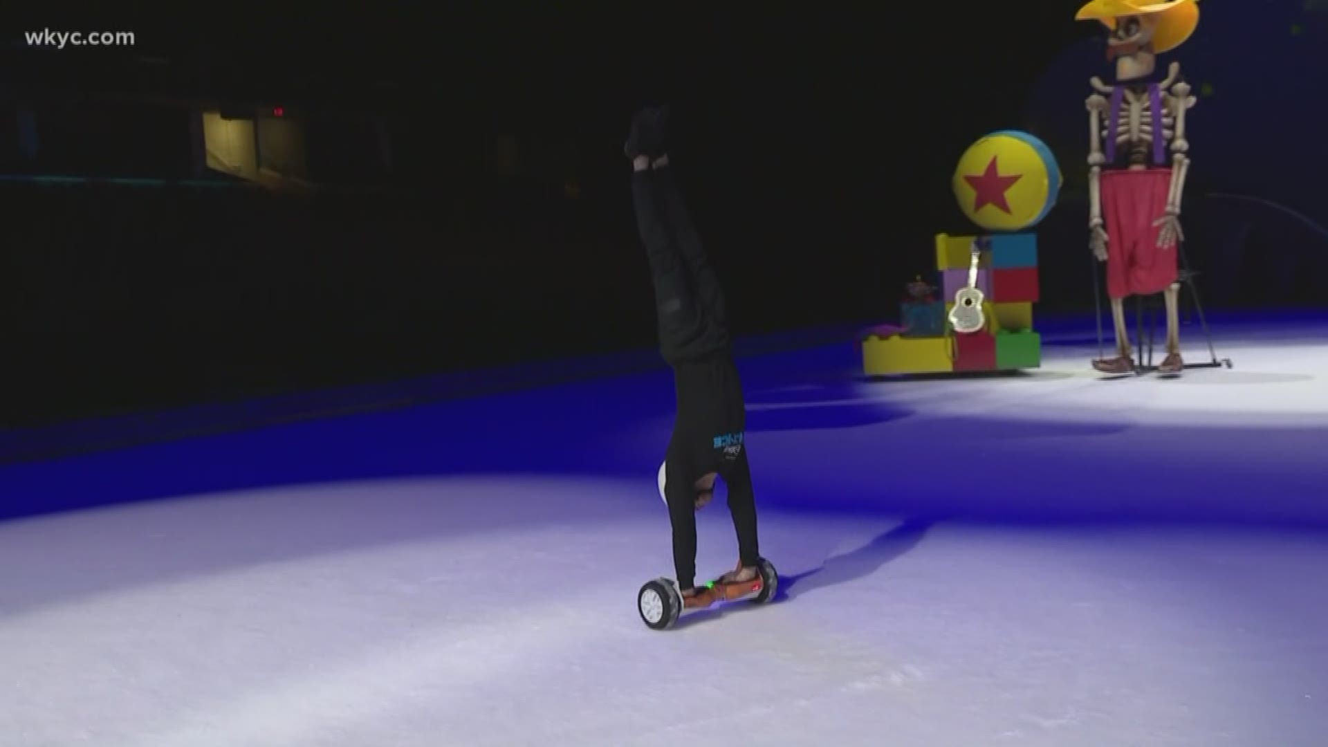 Jan. 17, 2019: Disney on Ice is back in Cleveland, and our own Jasmine Monroe hit the ice for a special sneak peek at how the show is using hover boards for some exciting action.