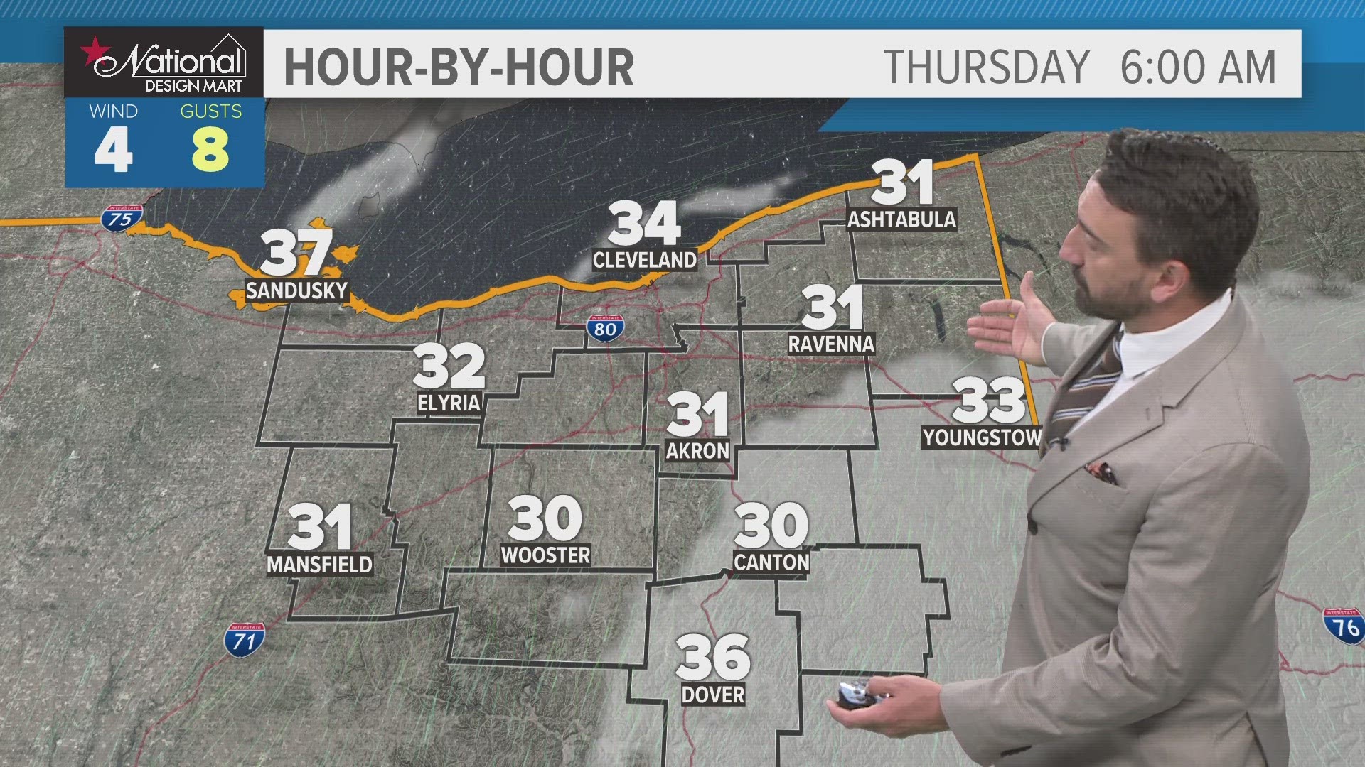 Our overnight temperatures are going to be cold. Matt Wintz has the hour-by-hour details in his morning weather forecast for Wednesday, April 24, 2024.