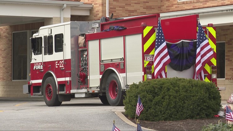 Calling hours for fallen Cleveland firefighter Johnny Tetrick take place in Willoughby Hills