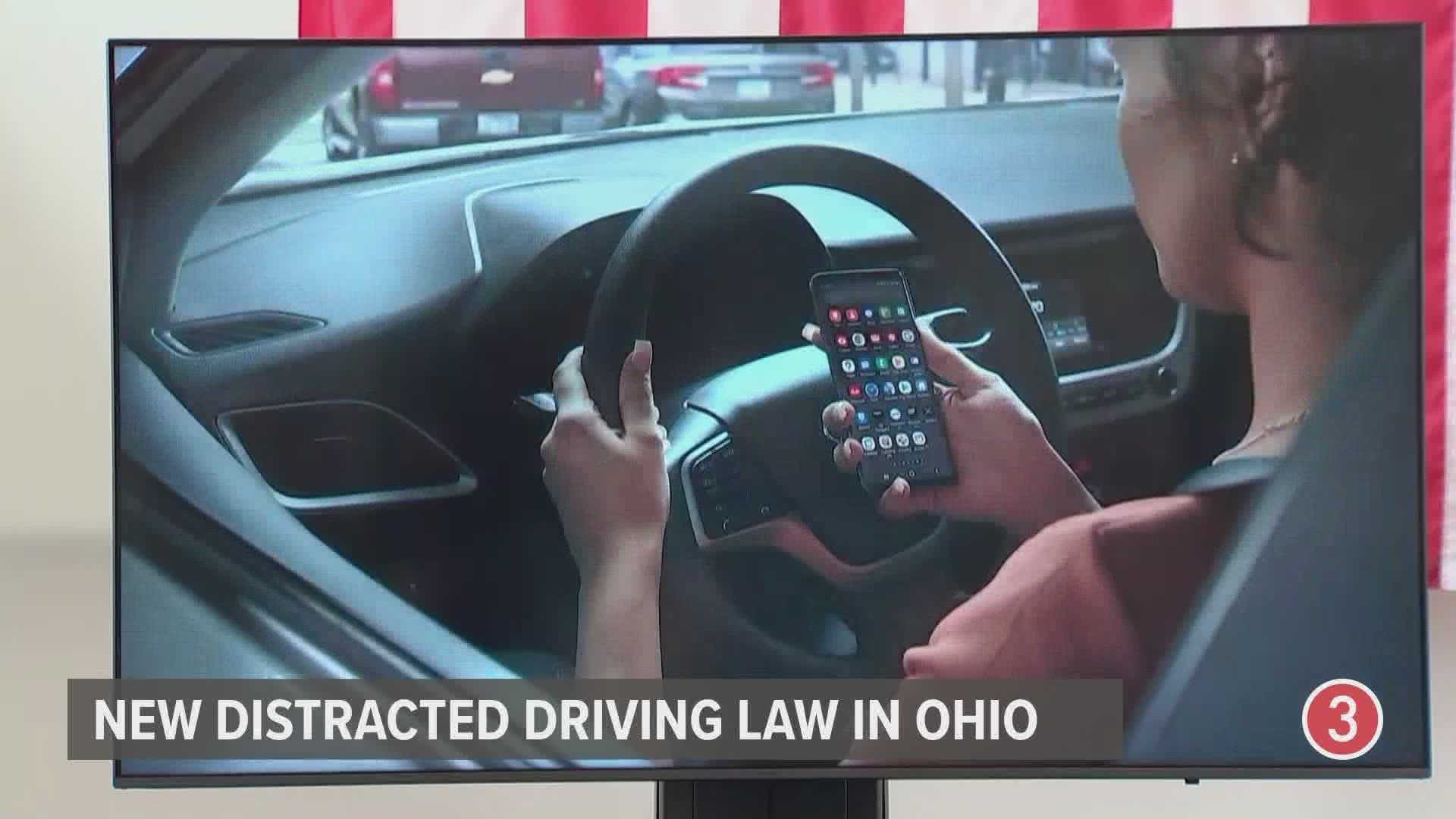 Ohio releases educational campaign as new distracted driving law takes