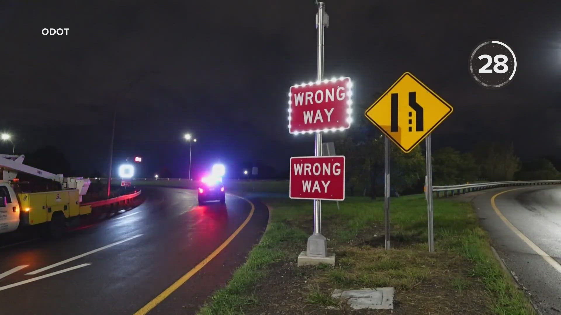 The new technology was installed at 25 exits along I-71 and I-90 in Cuyahoga County.