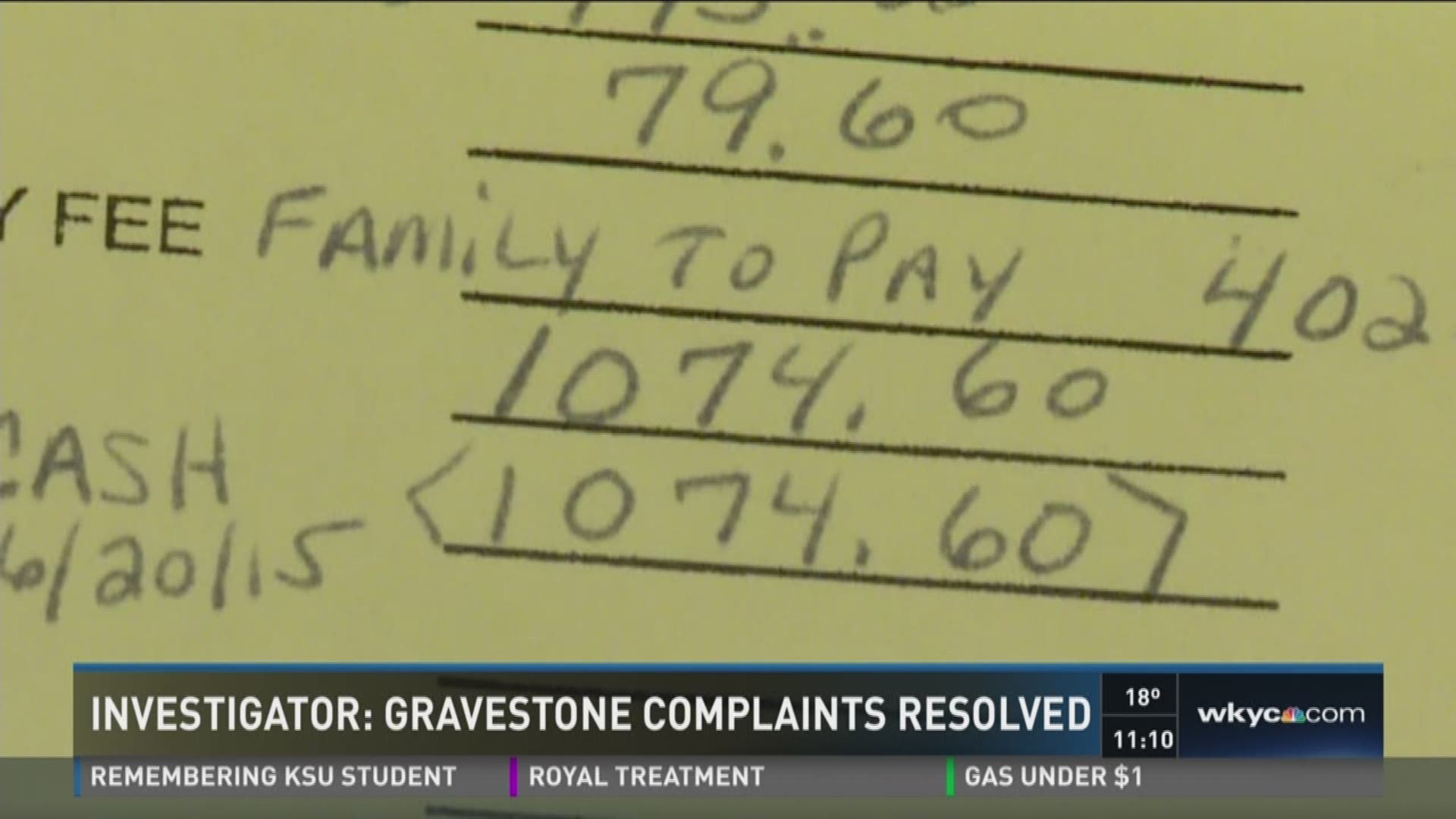 Grieving and angry Clevelanders credit a WKYC Channel 3 News report for prompting full refunds or delivery of gravestones they had ordered more than a year ago.