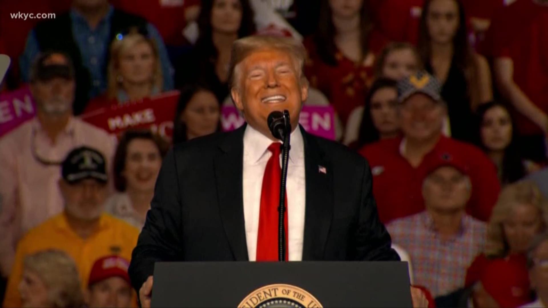 Nov. 5, 2018: One day before the midterm election, President Trump is holding three campaign rallies to generate support for the Republican party.