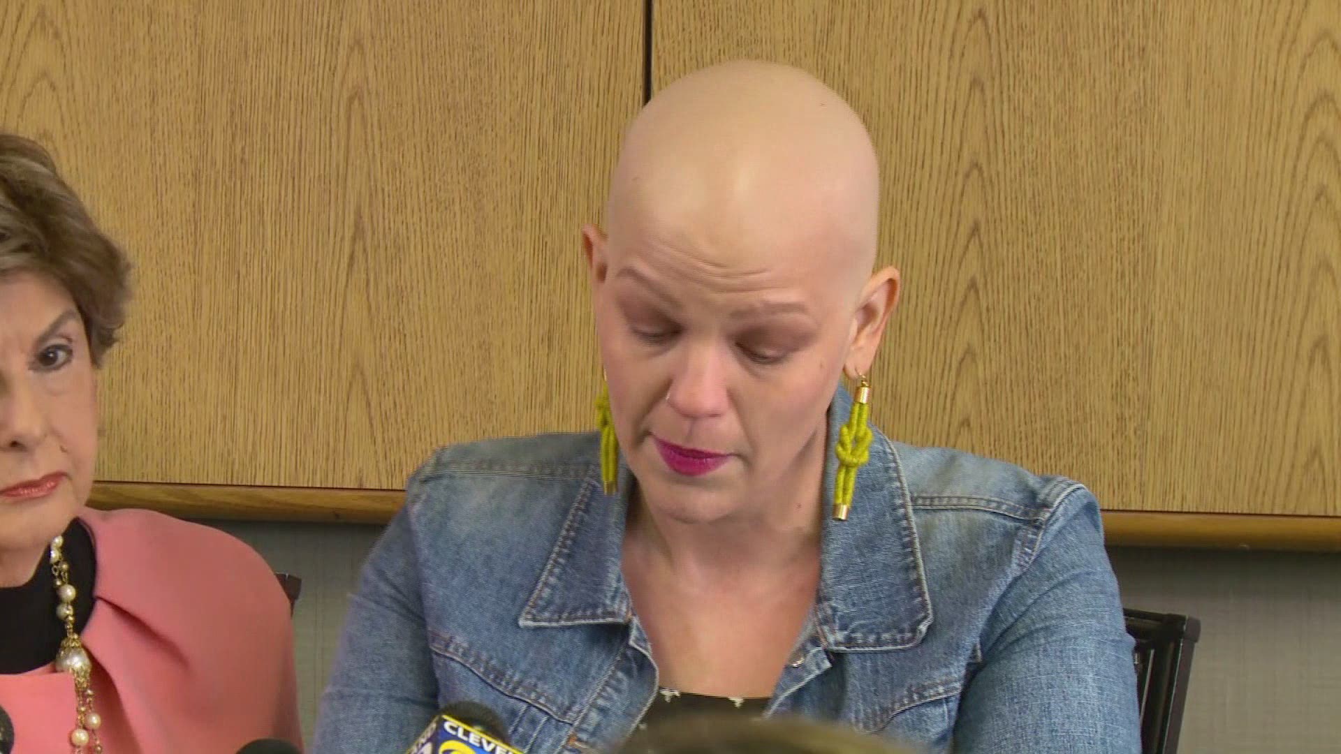 A cancer survivor impacted by University Hospitals fertility clinic failure discusses how the incident has impacted her. She's being represented by attorney Gloria Allred.