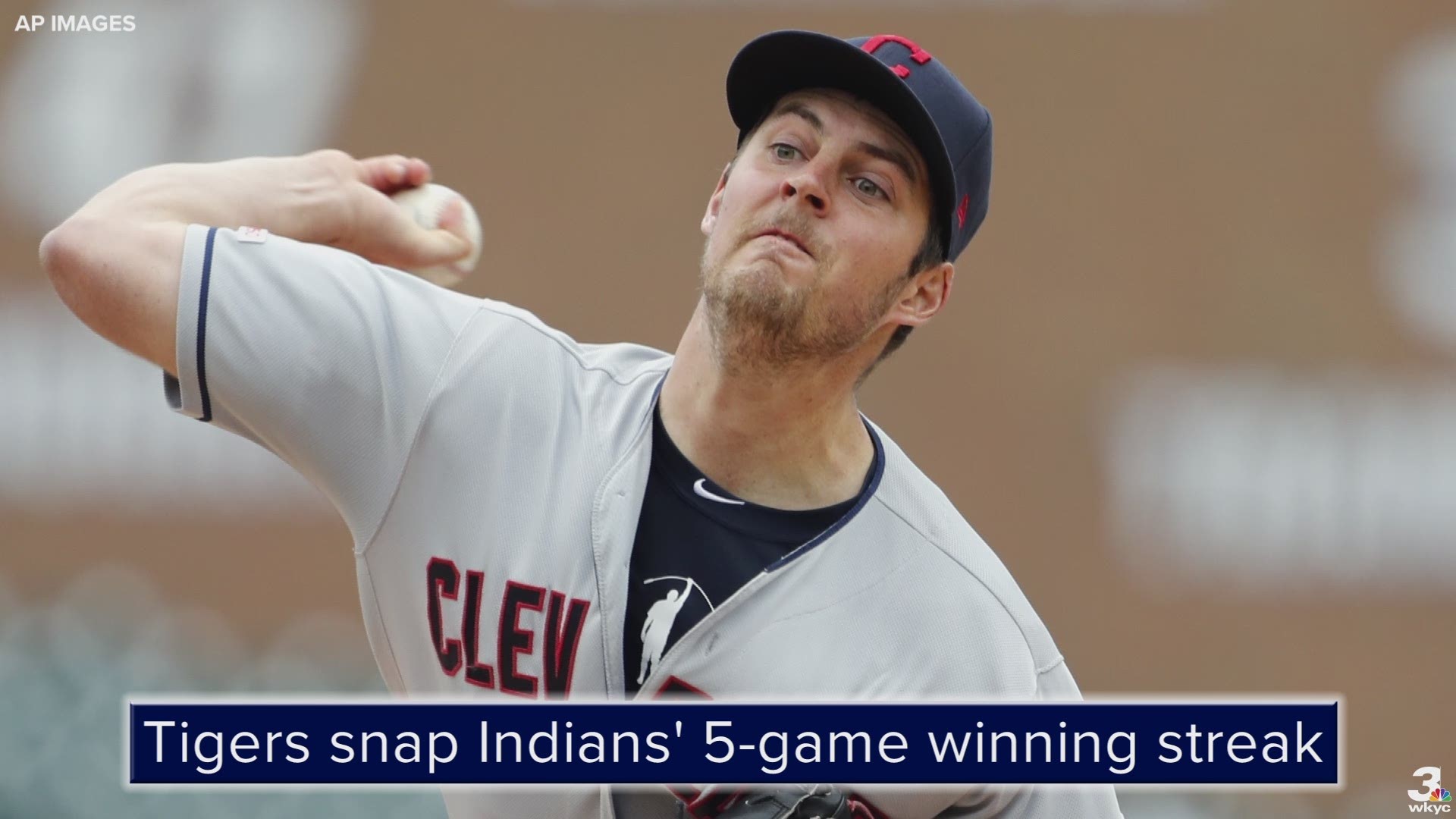 Bieber allows 1 hit in 7 innings, Indians top Tigers 5-2