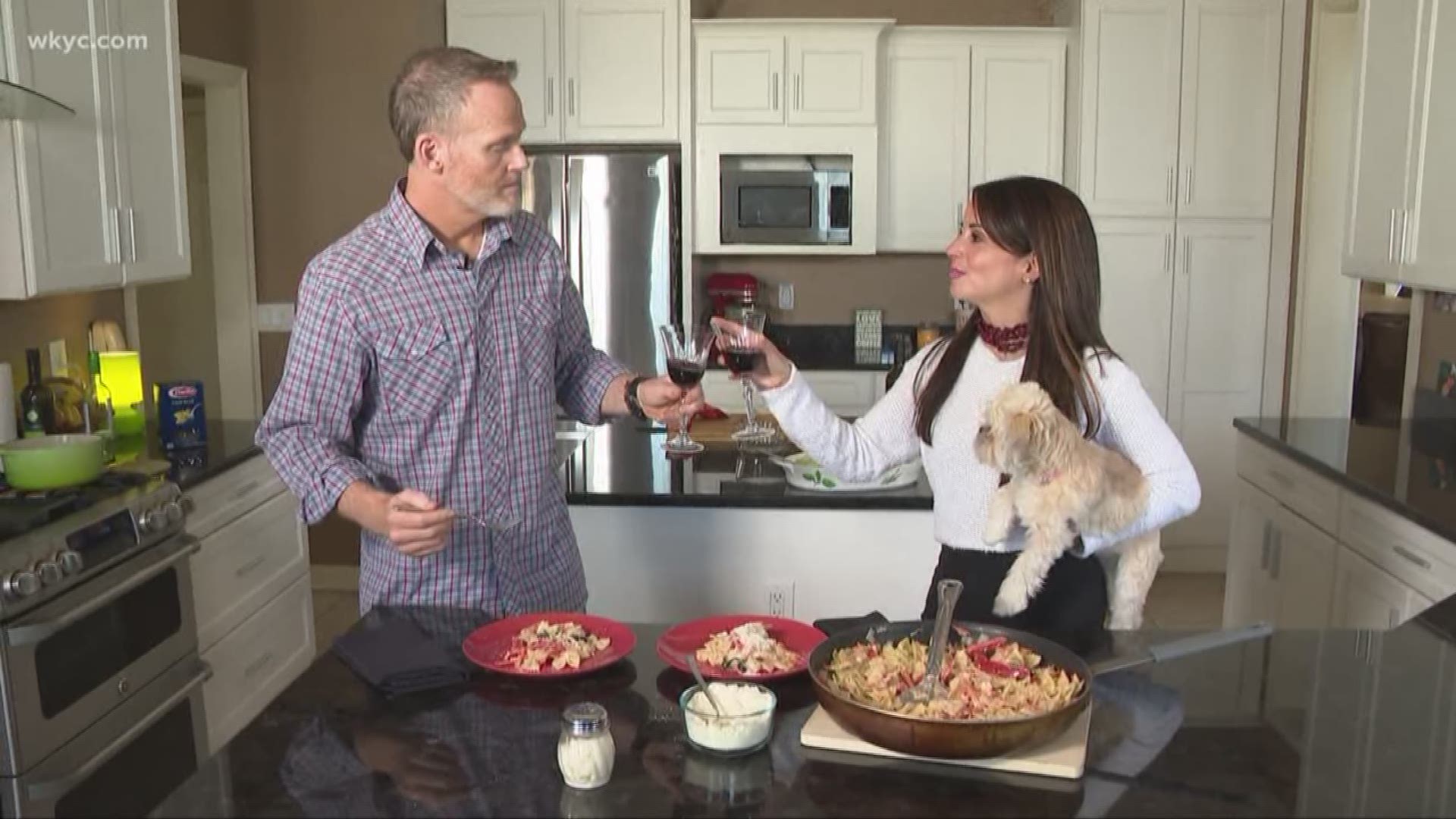 April 10, 2019: Hollie Strano teams up with former Channel 3 morning anchor Mark Nolan for the first edition of 'Home with Hollie.' Watch the fun unfold as the duo cooks up 'Nolan's noodles' in Hollie's kitchen.