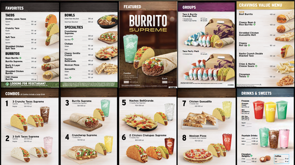 What is Taco Bell removing from their menu?
