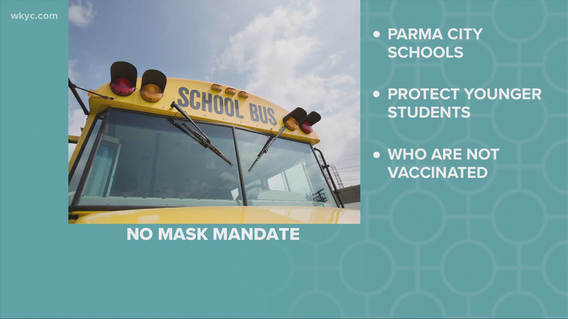 The Parma City schools posted on the district's website today it will lift the mask mandate for adults and children, based upon guidance from the Centers for Disease