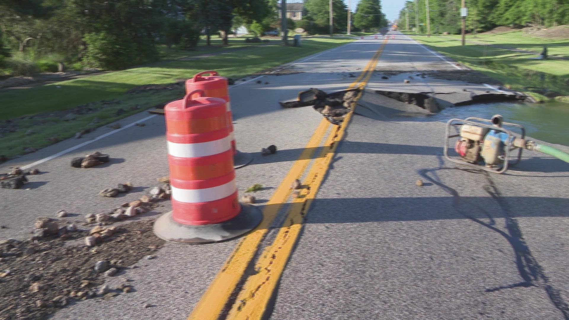 Crews were called to fix the break around 1:30 a.m. Tuesday, according to Cleveland Water.