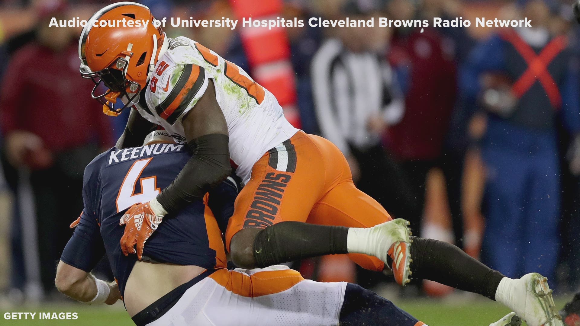 LISTEN | Jim Donovan calls Jabrill Peppers' dramatic sack that clinched victory for Cleveland Browns