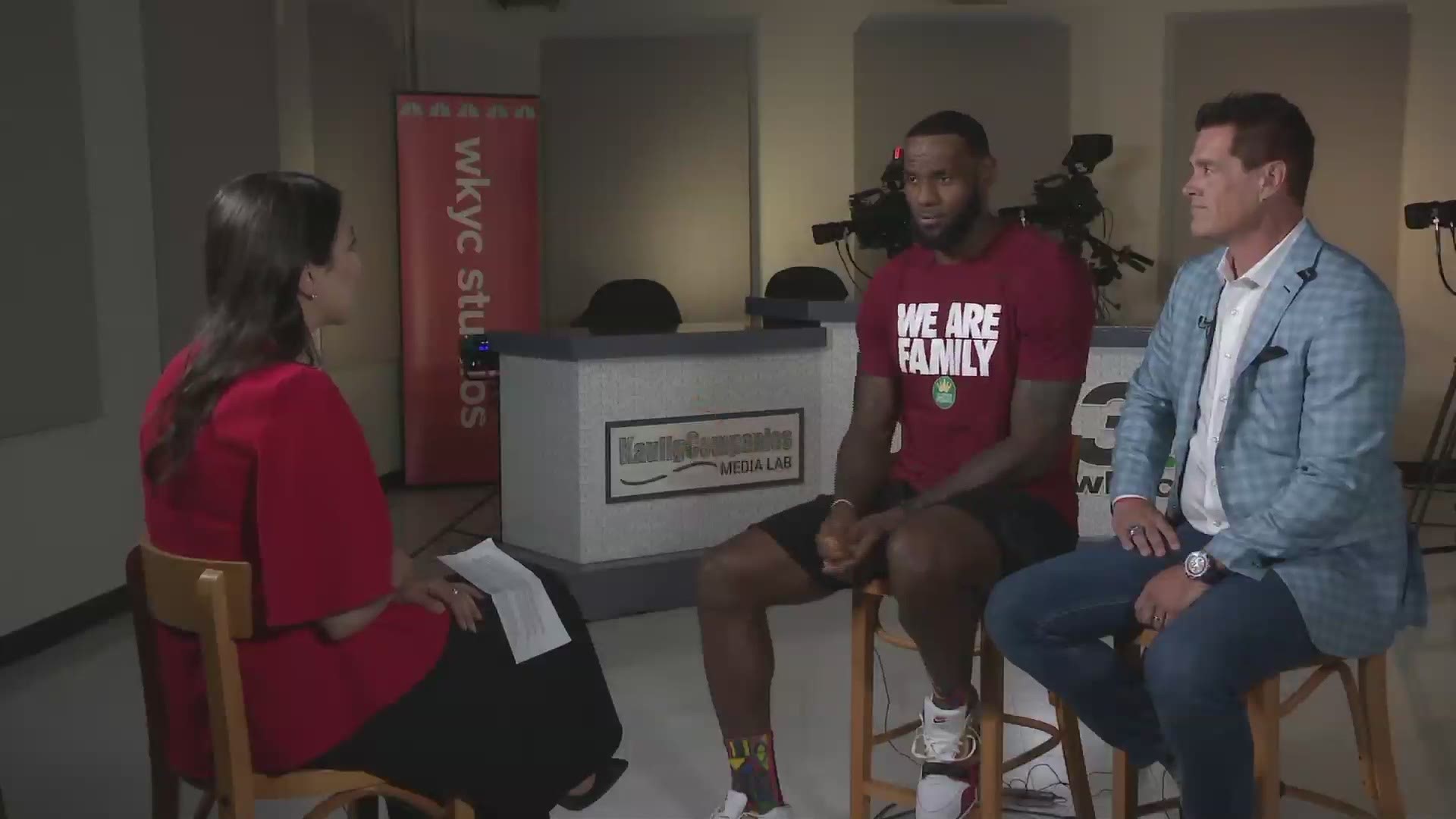 One year after the I PROMISE School opened, LeBron James returned to help open the Kaulig Companies Media Lab