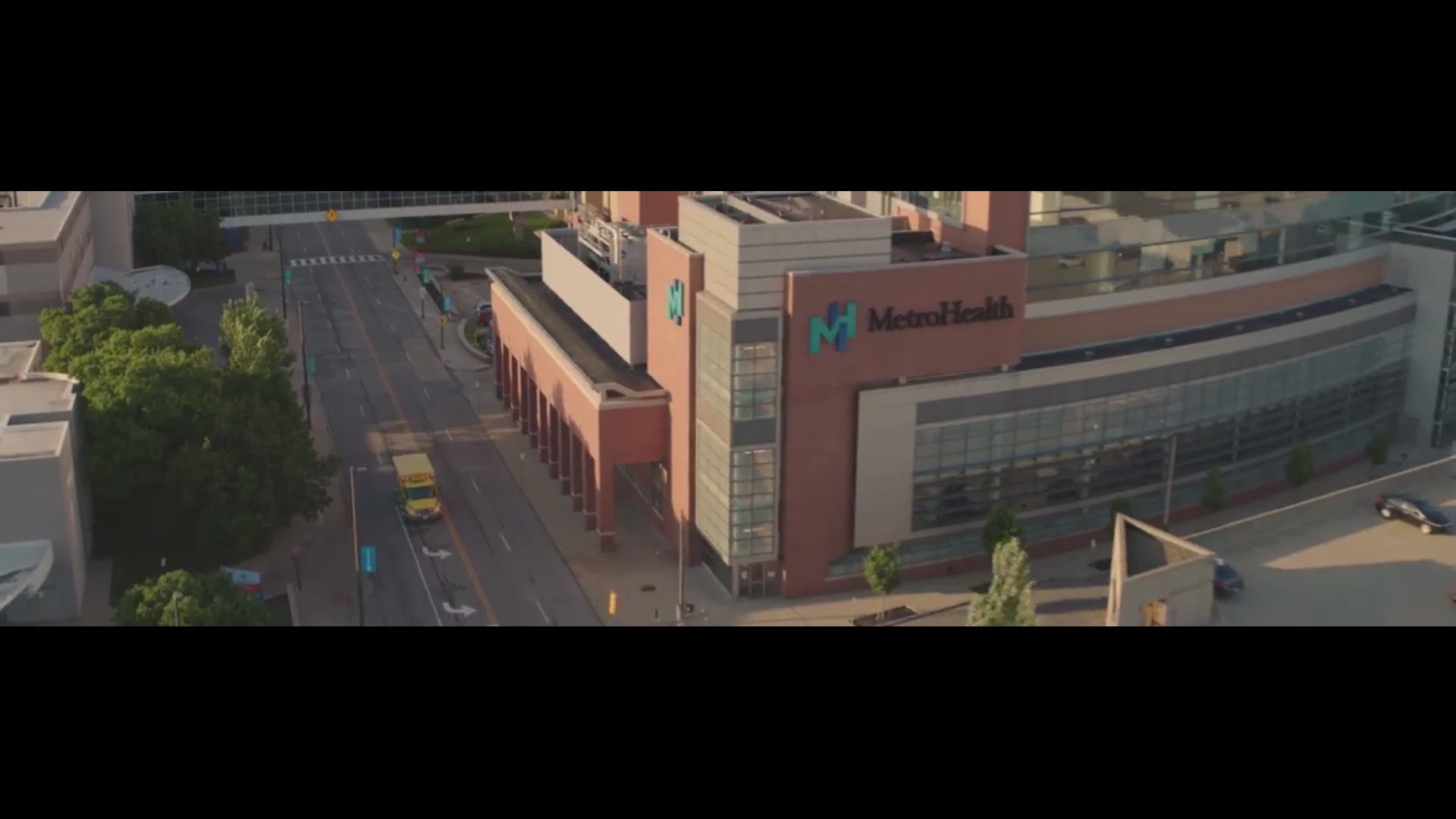 An aerial look at MetroHealth's new hospital, which breaks ground Monday.