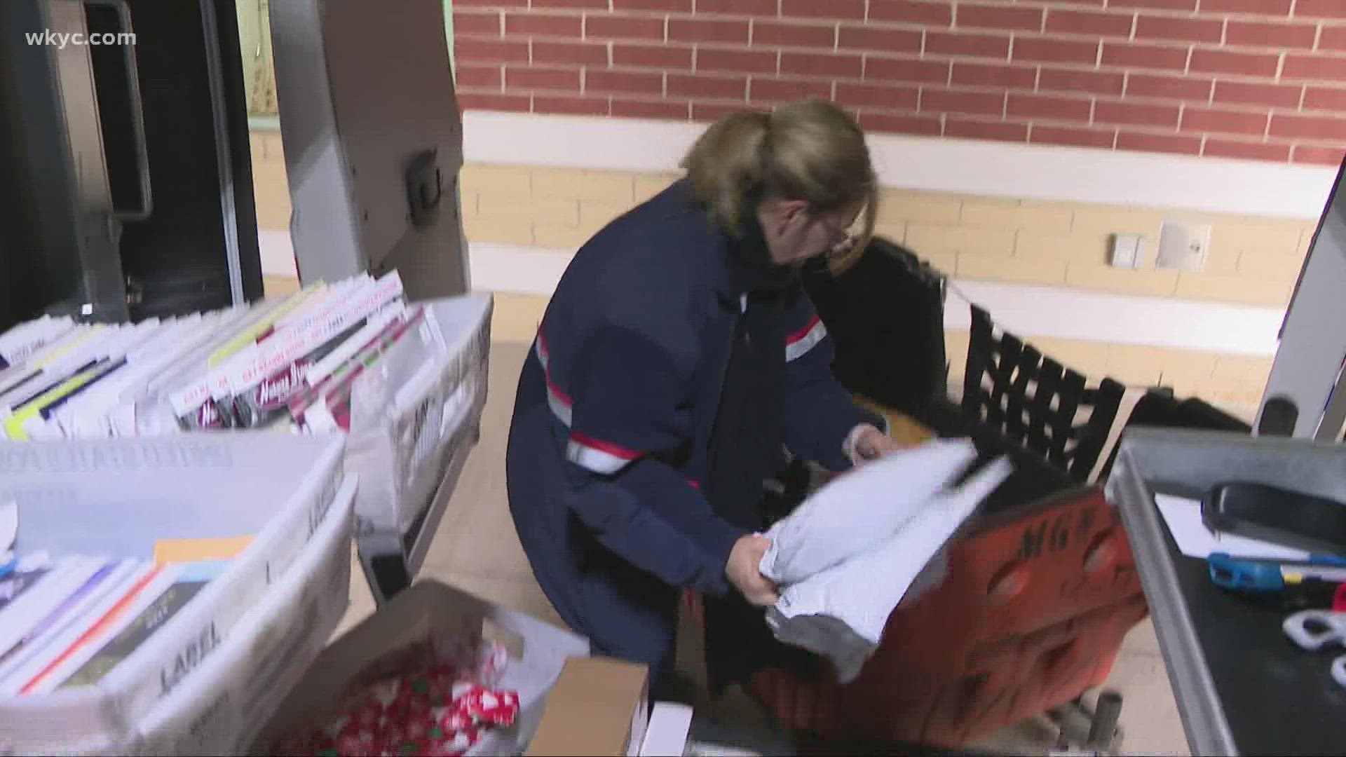 The postal service anticipates up to 950 million packages will be delivered this holiday season. More than 12 billion letters, cards, and boxes will be sent out.